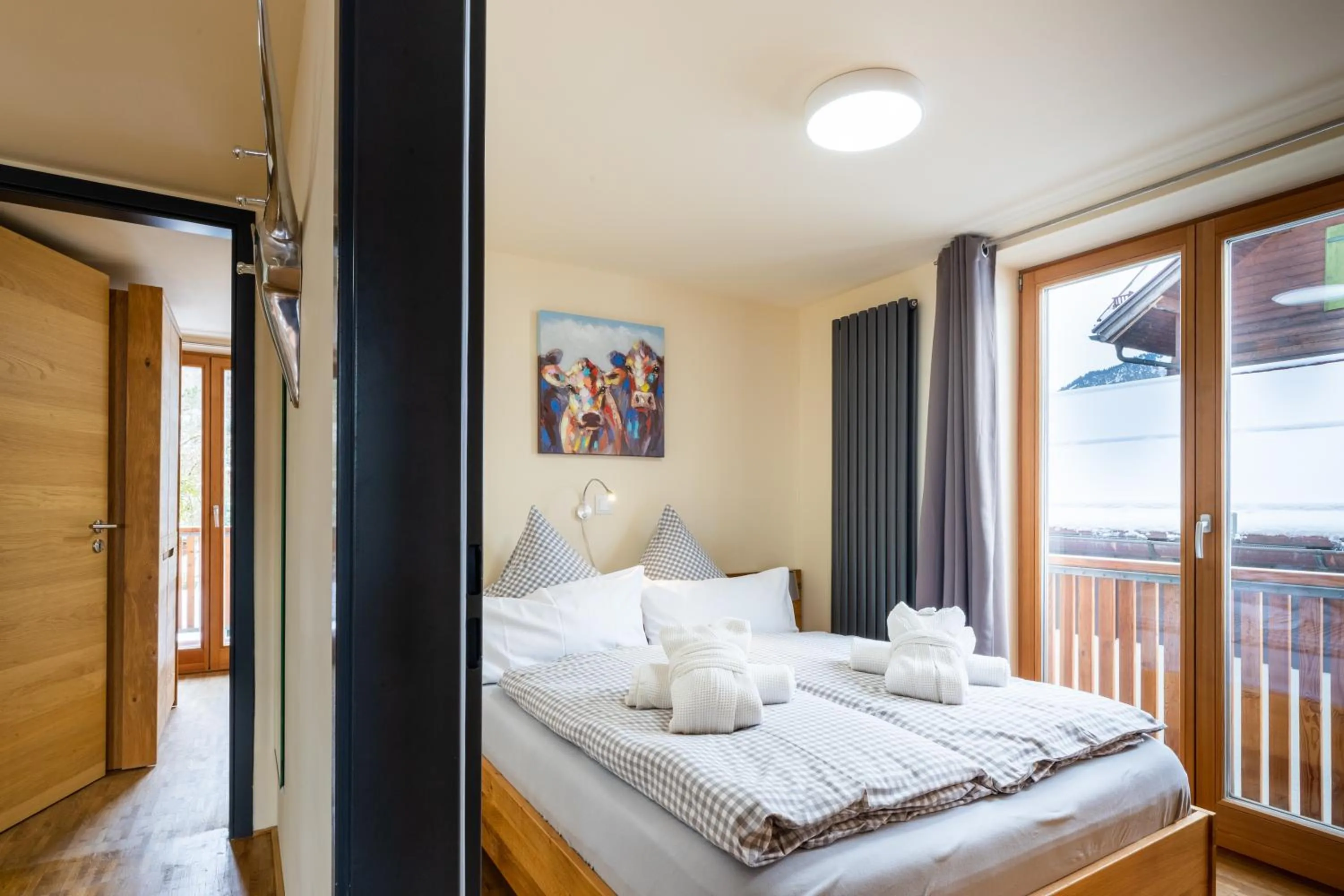 Bed in Apartmenthotel Oberstdorf