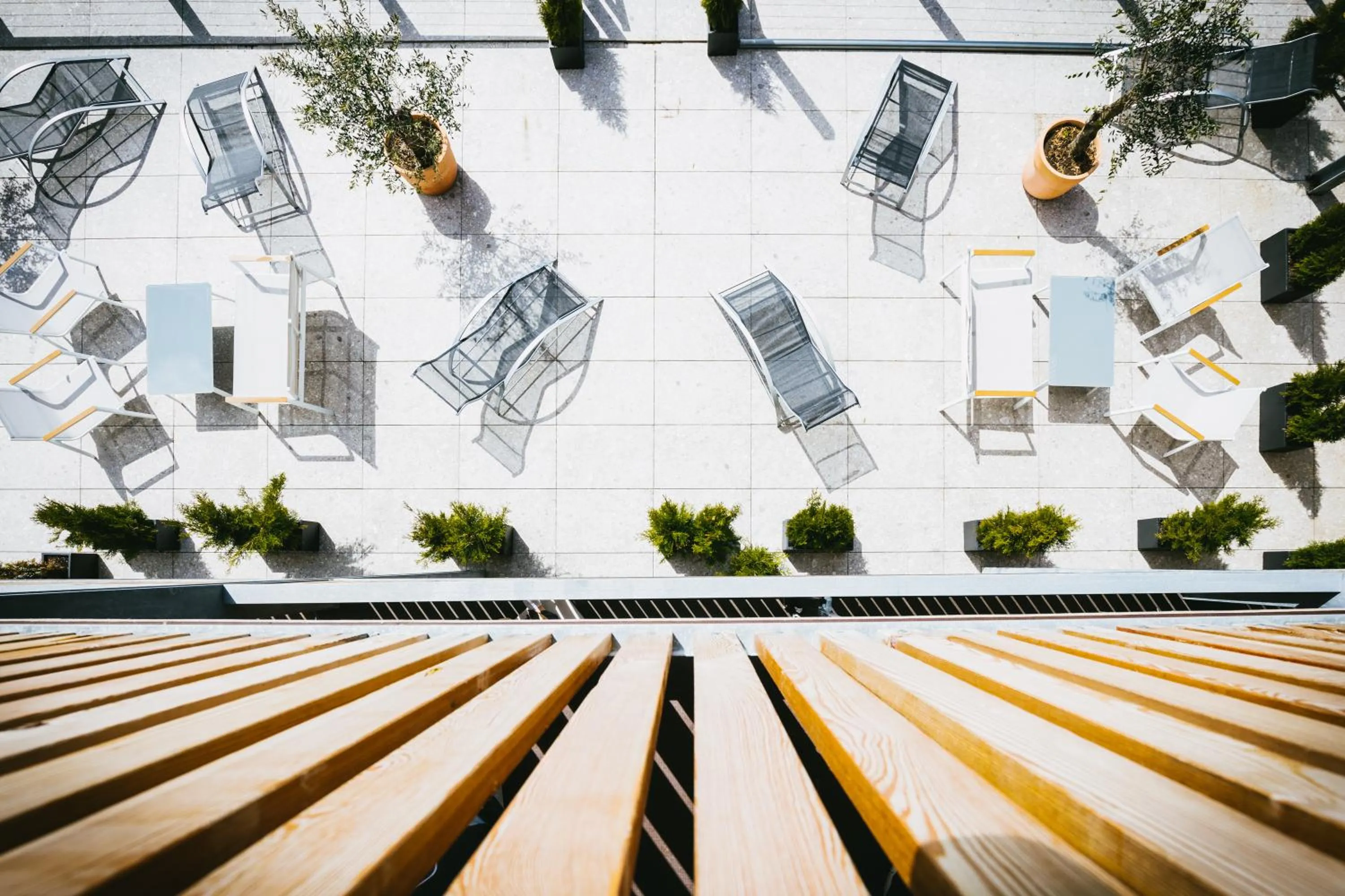 Garden view in Apartmenthotel Oberstdorf