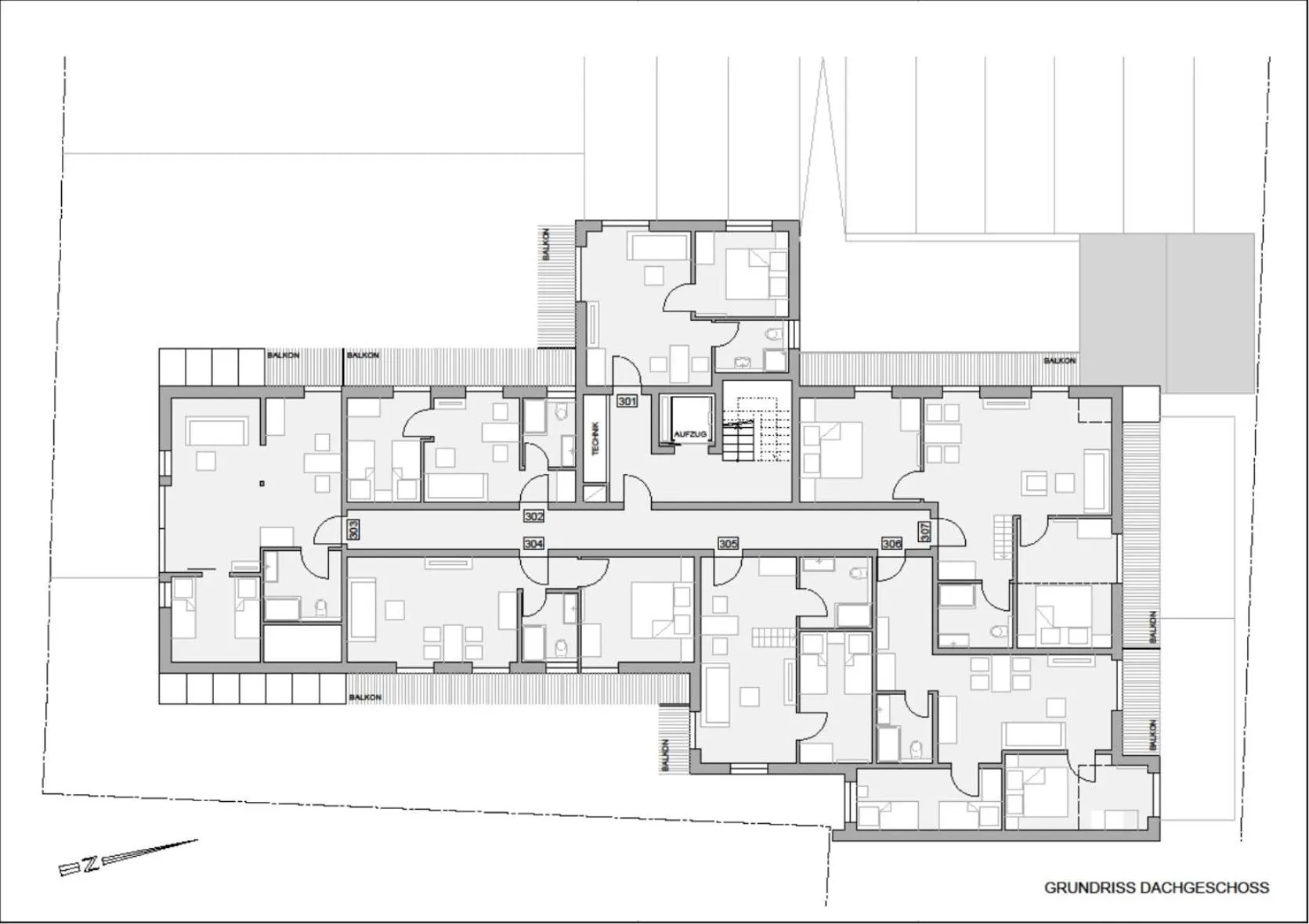 Floor plan in Apartmenthotel Oberstdorf