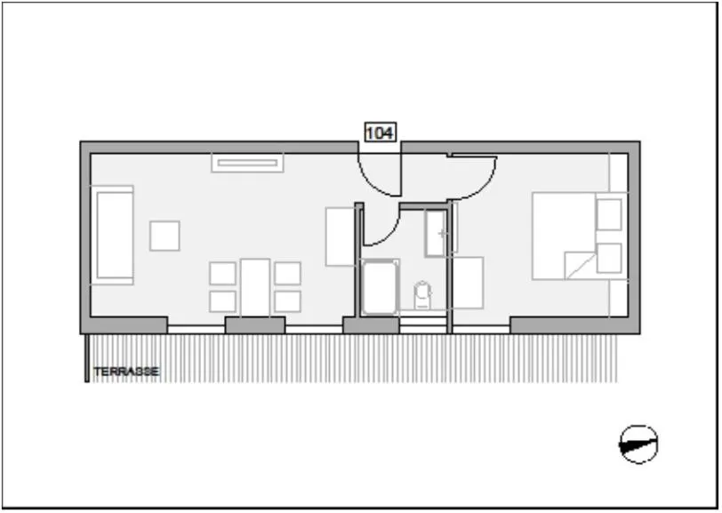 Photo of the whole room in Apartmenthotel Oberstdorf