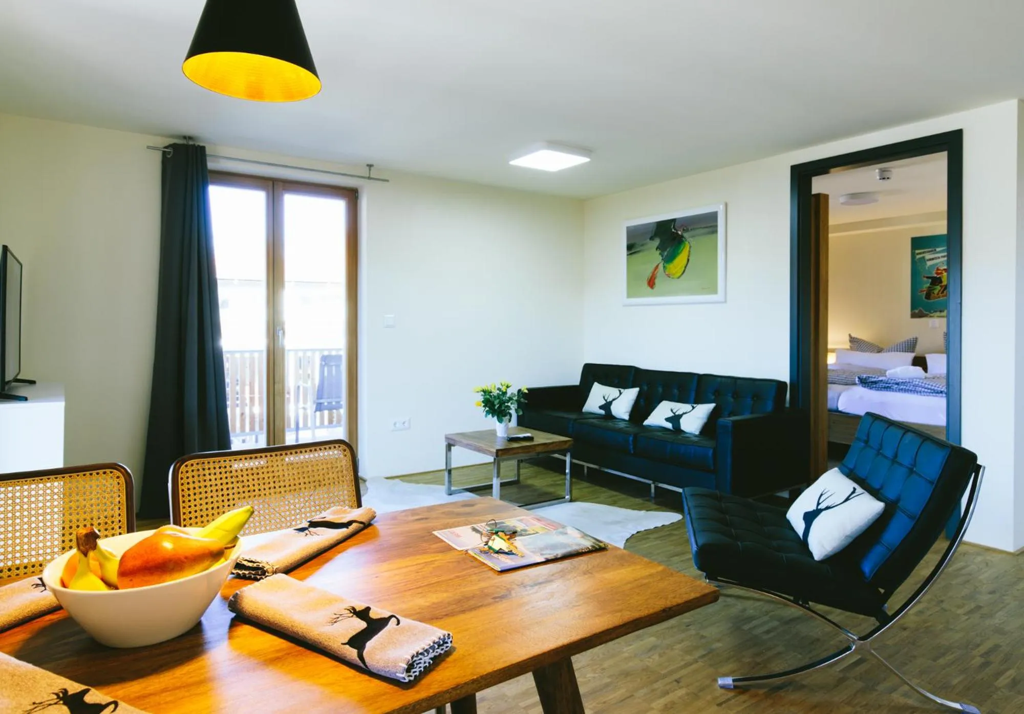 Living room in Apartmenthotel Oberstdorf