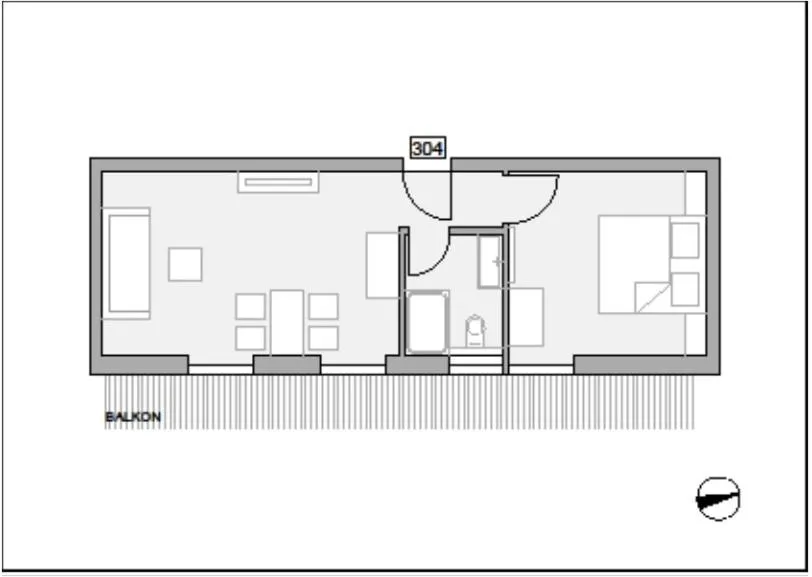 Photo of the whole room in Apartmenthotel Oberstdorf