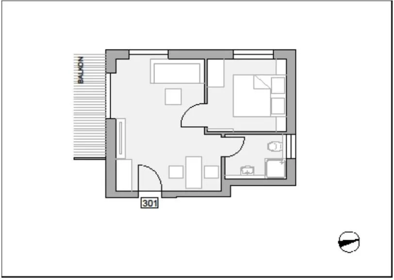 Photo of the whole room in Apartmenthotel Oberstdorf