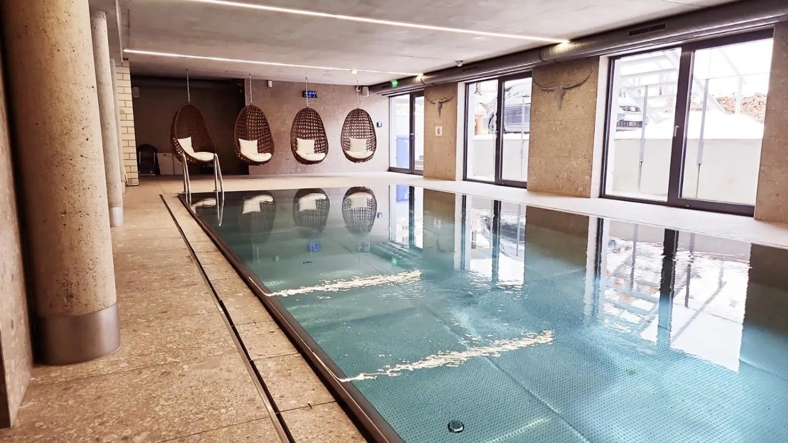 Swimming pool in Apartmenthotel Oberstdorf