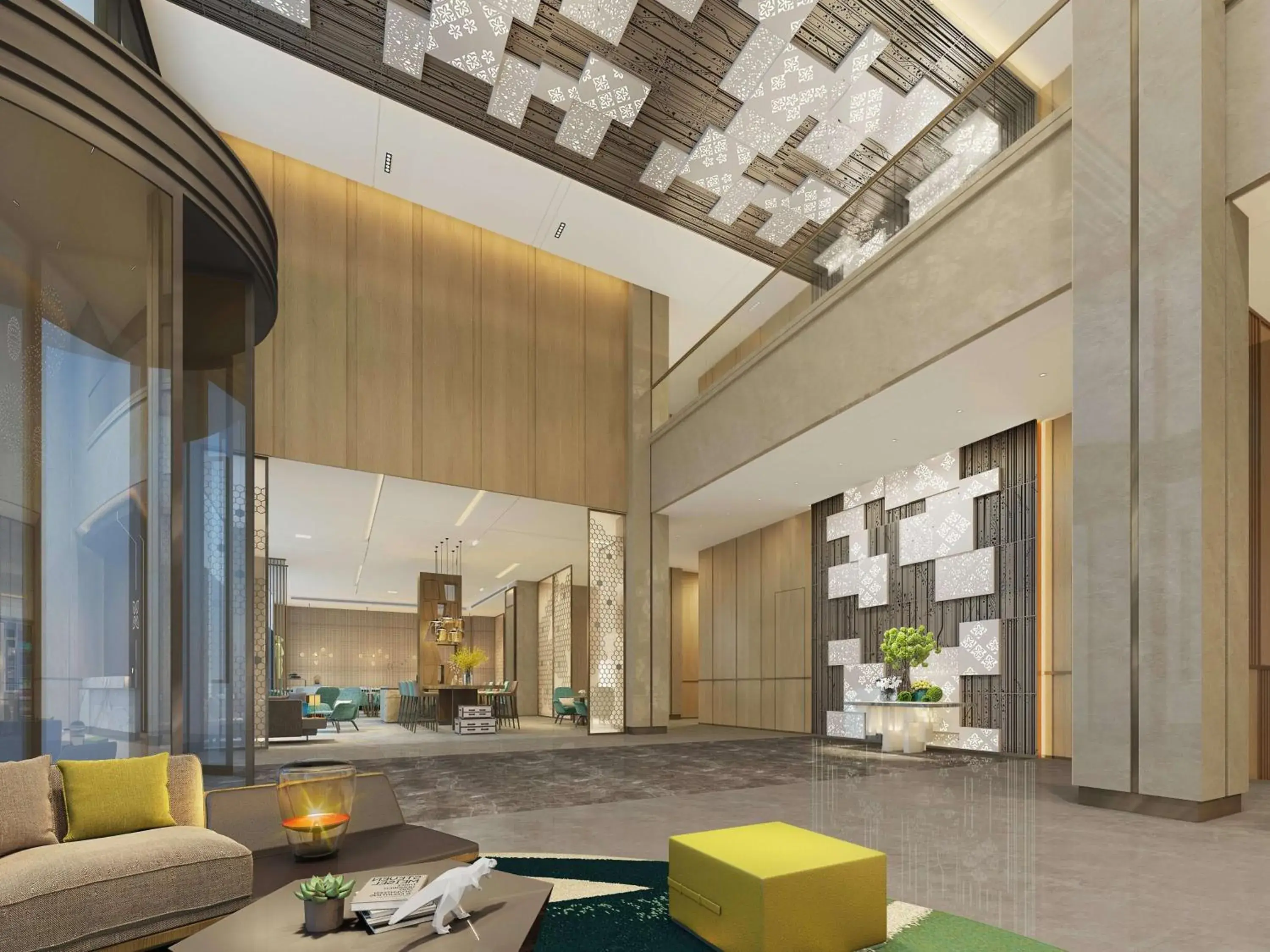 Lobby or reception in Hilton Garden Inn Changzhou Xinbei Lobby or reception in Hilton Garden Inn Changzhou Xinbei