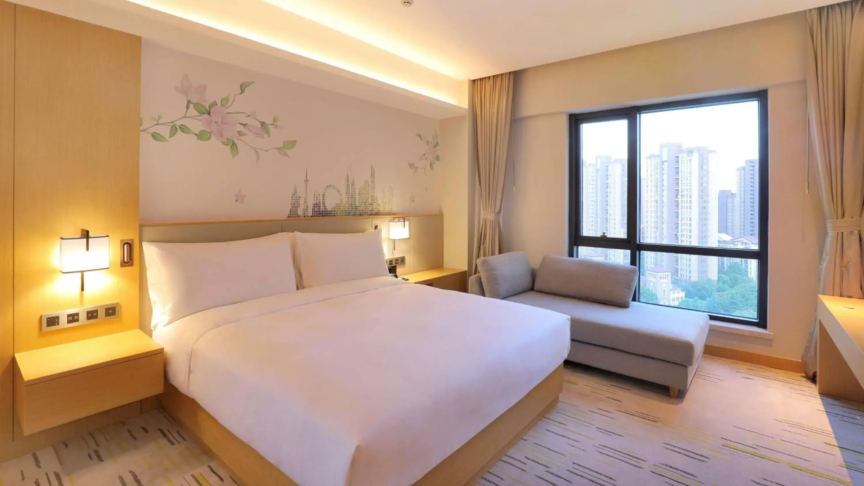 Bed in Hilton Garden Inn Changzhou Xinbei Bed in Hilton Garden Inn Changzhou Xinbei