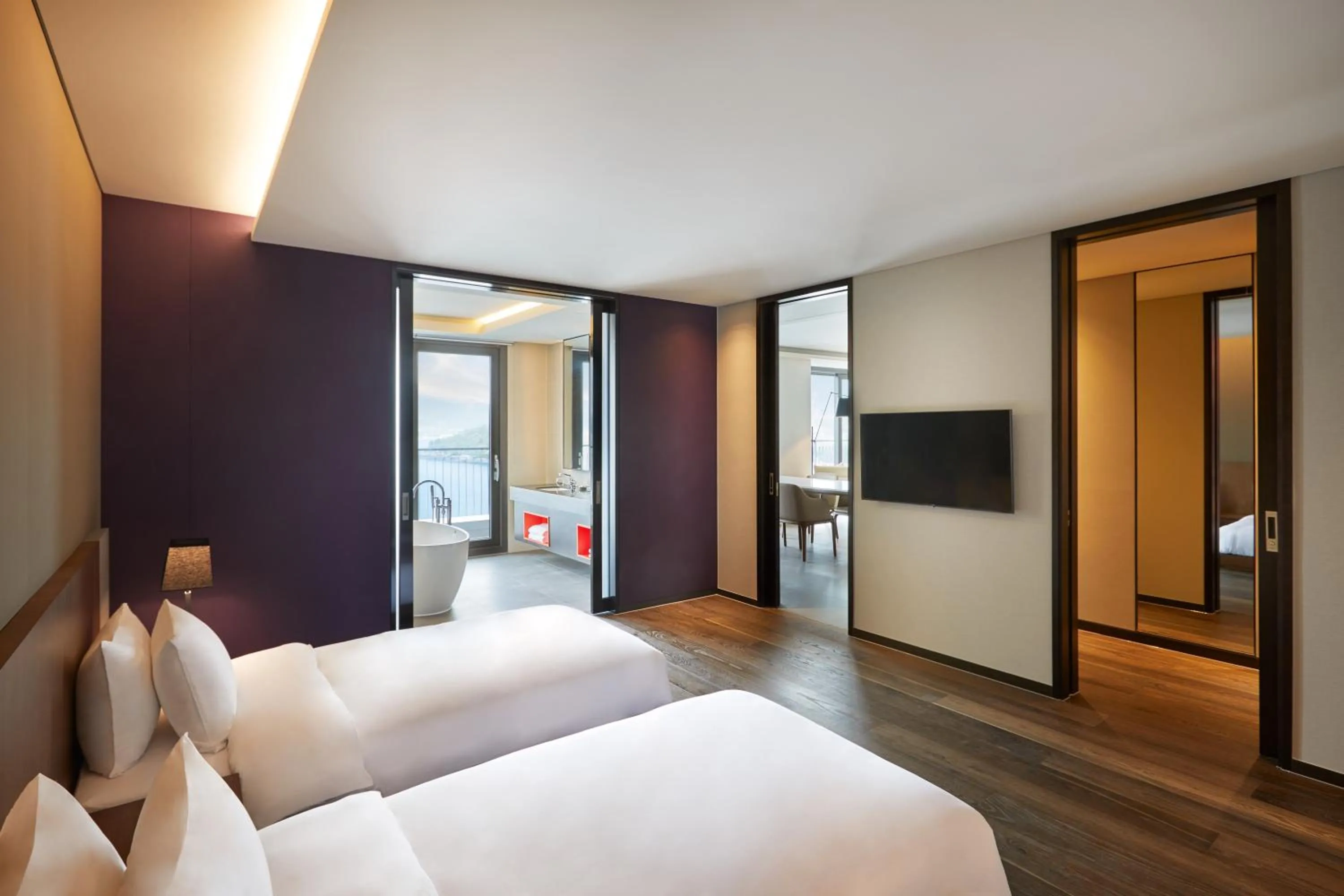 Bed in Yeosu Belle Mer