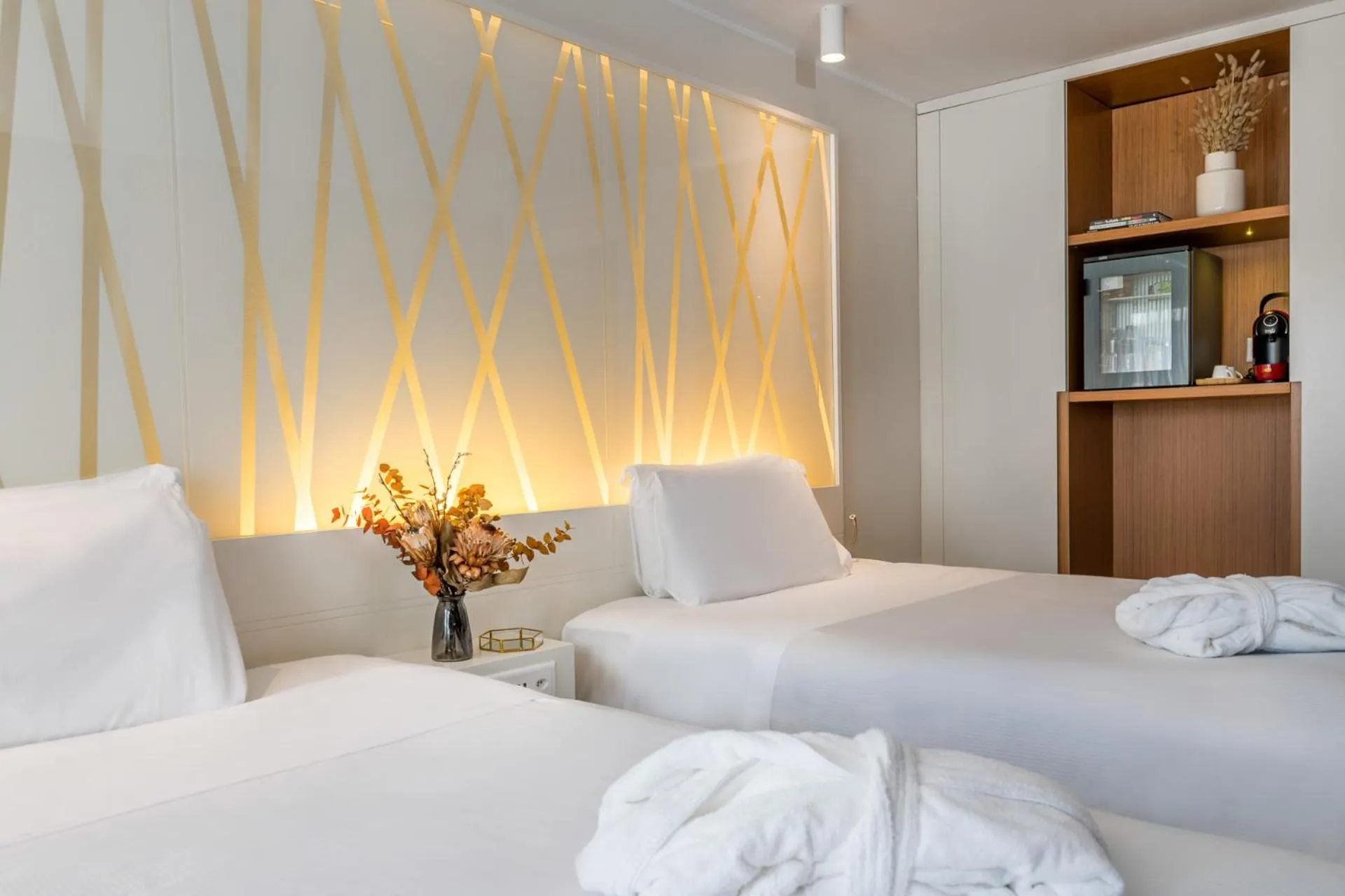 Bed in Hotel Admiral Lugano