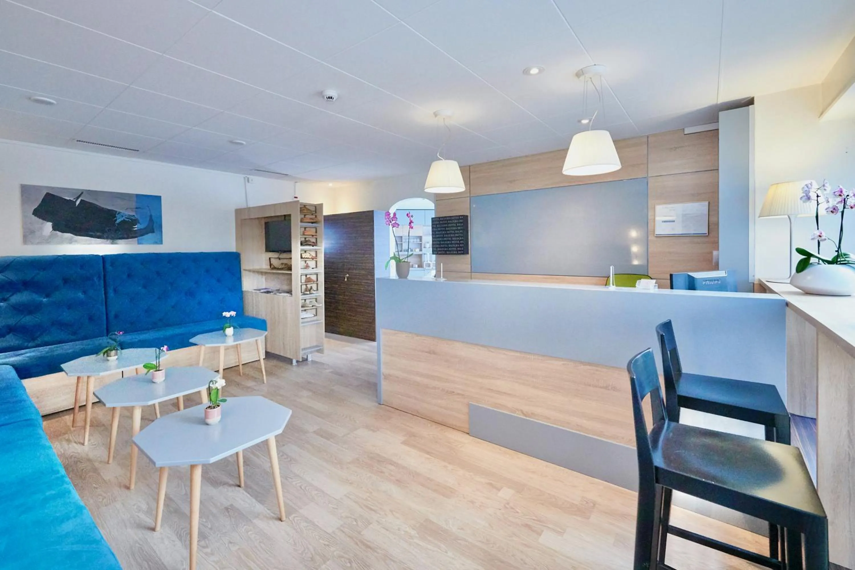 Lobby or reception in BALEGRA City Hotel Basel Contactless Self Check-in