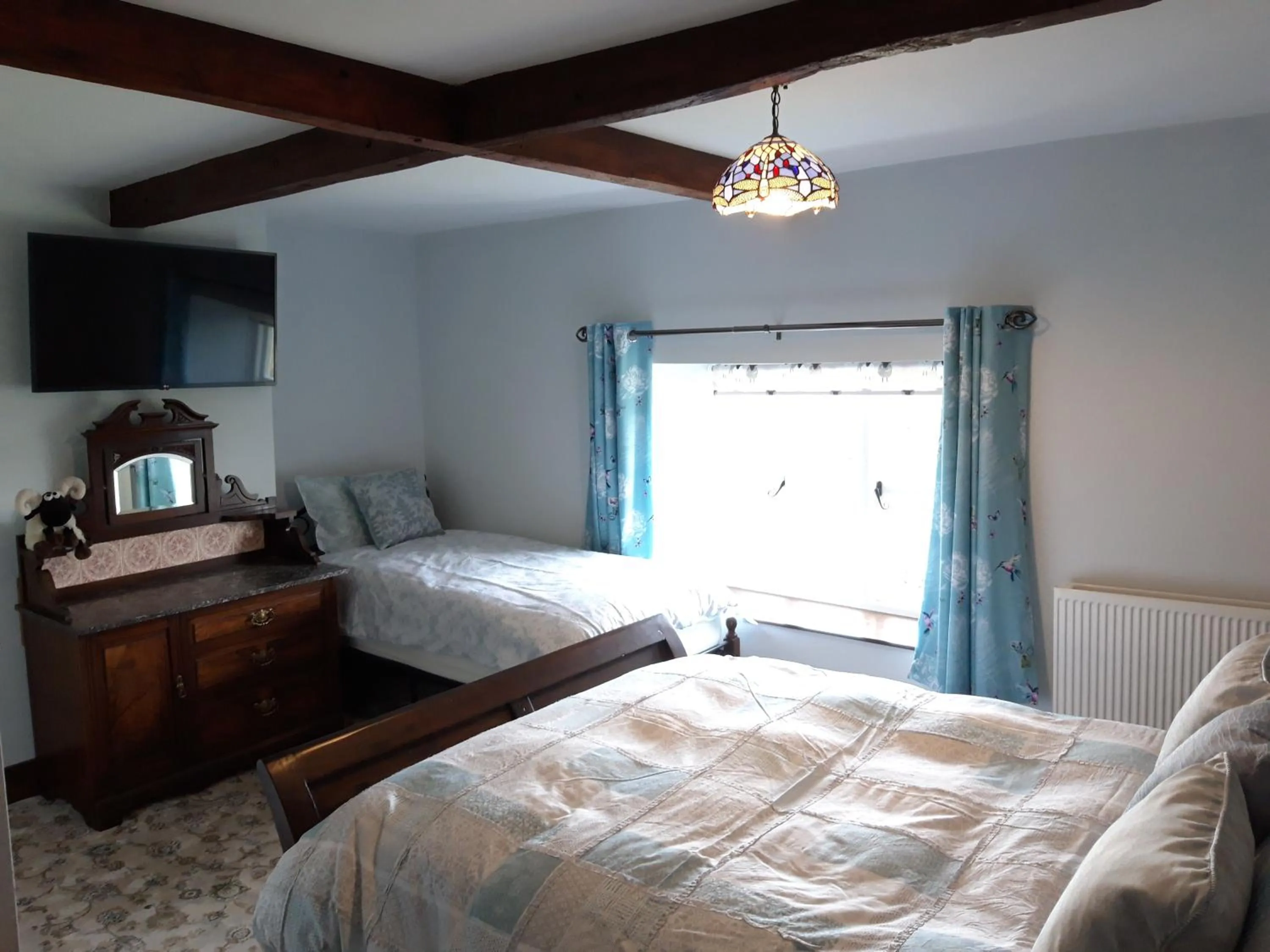 Bed in Upper Eyton Farmhouse B&B