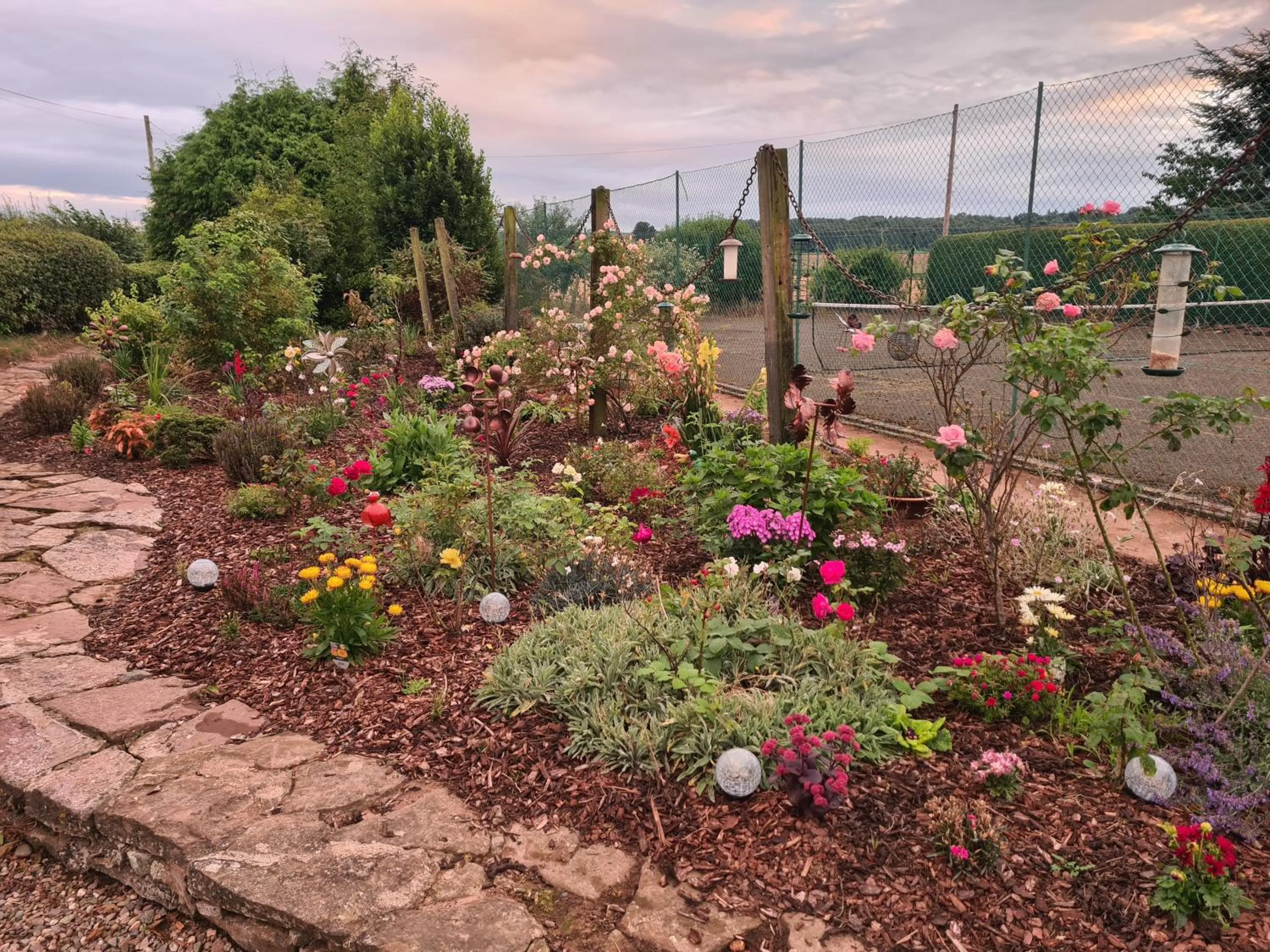 Garden in Upper Eyton Farmhouse B&B