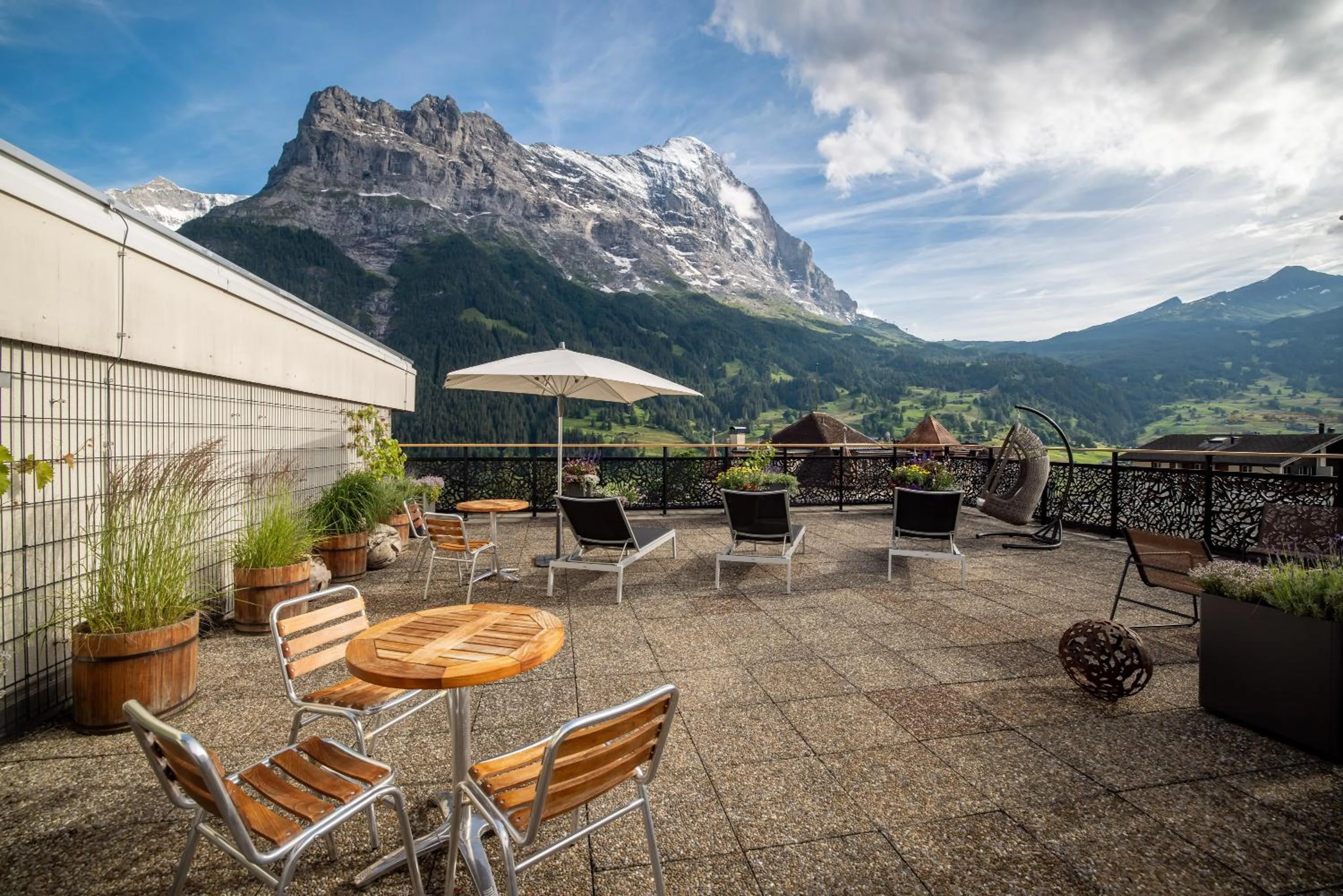 Patio in Hotel Kreuz & Post Grindelwald