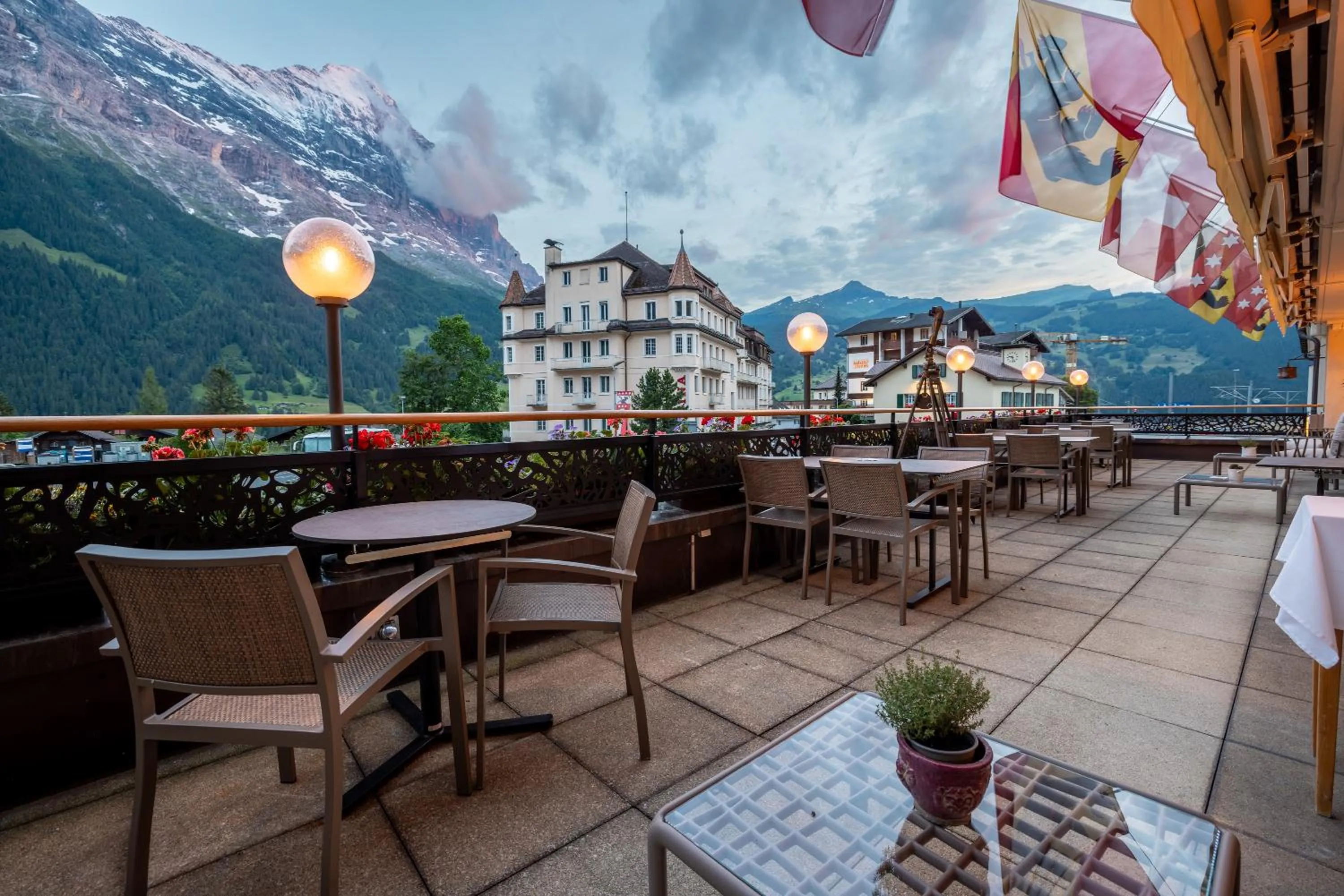 Balcony/Terrace in Hotel Kreuz & Post Grindelwald