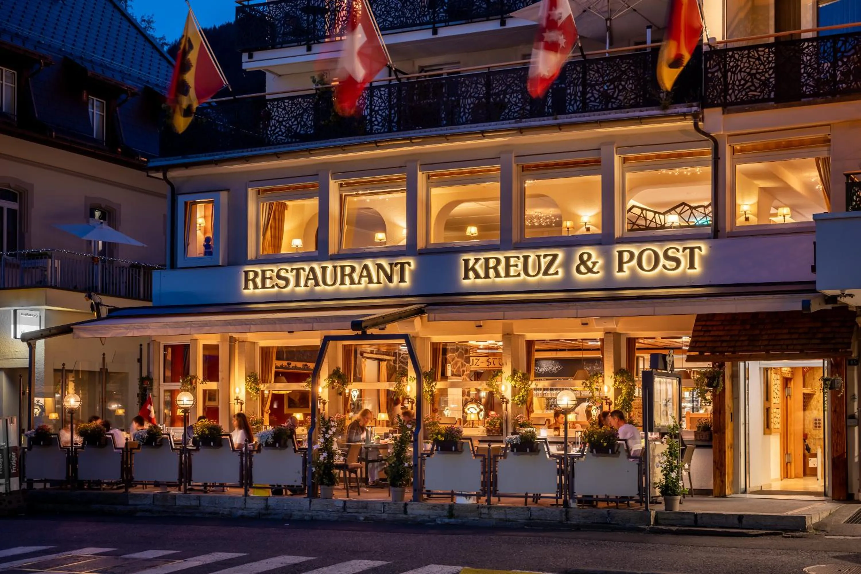 Restaurant/places to eat in Hotel Kreuz & Post Grindelwald