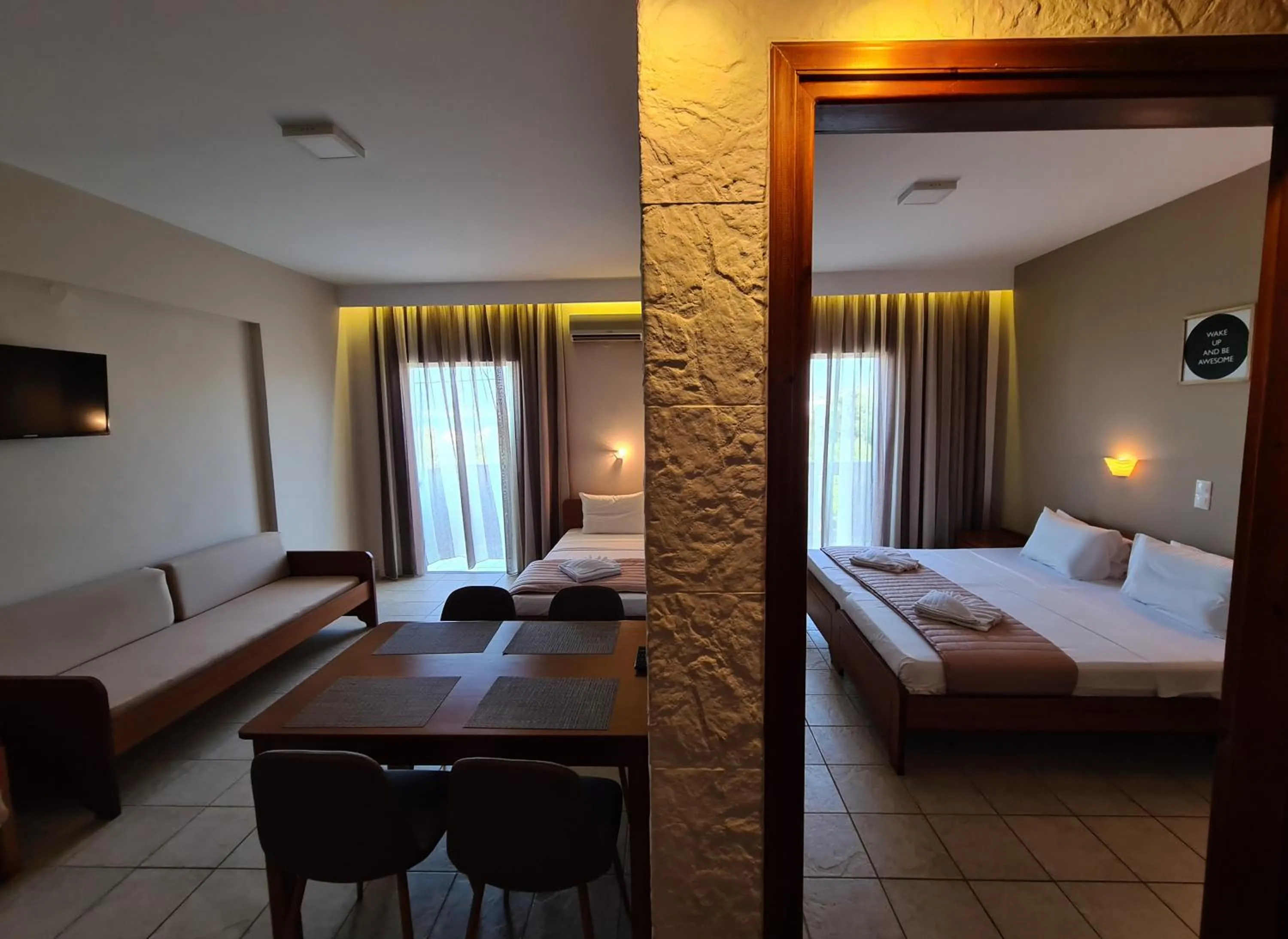 Bed in Abella Hotel