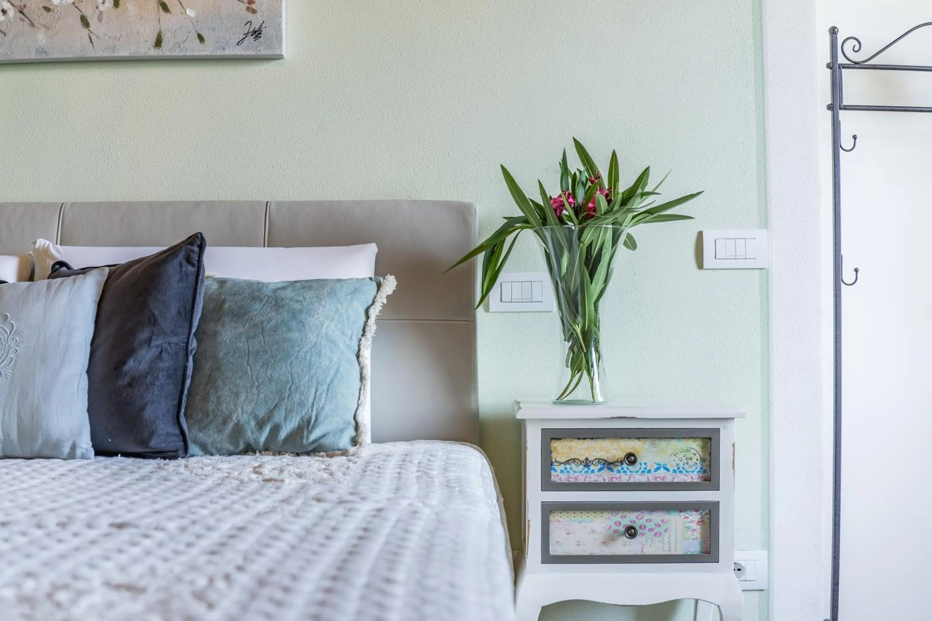 Decorative detail, Bed in Villa La Preziosa