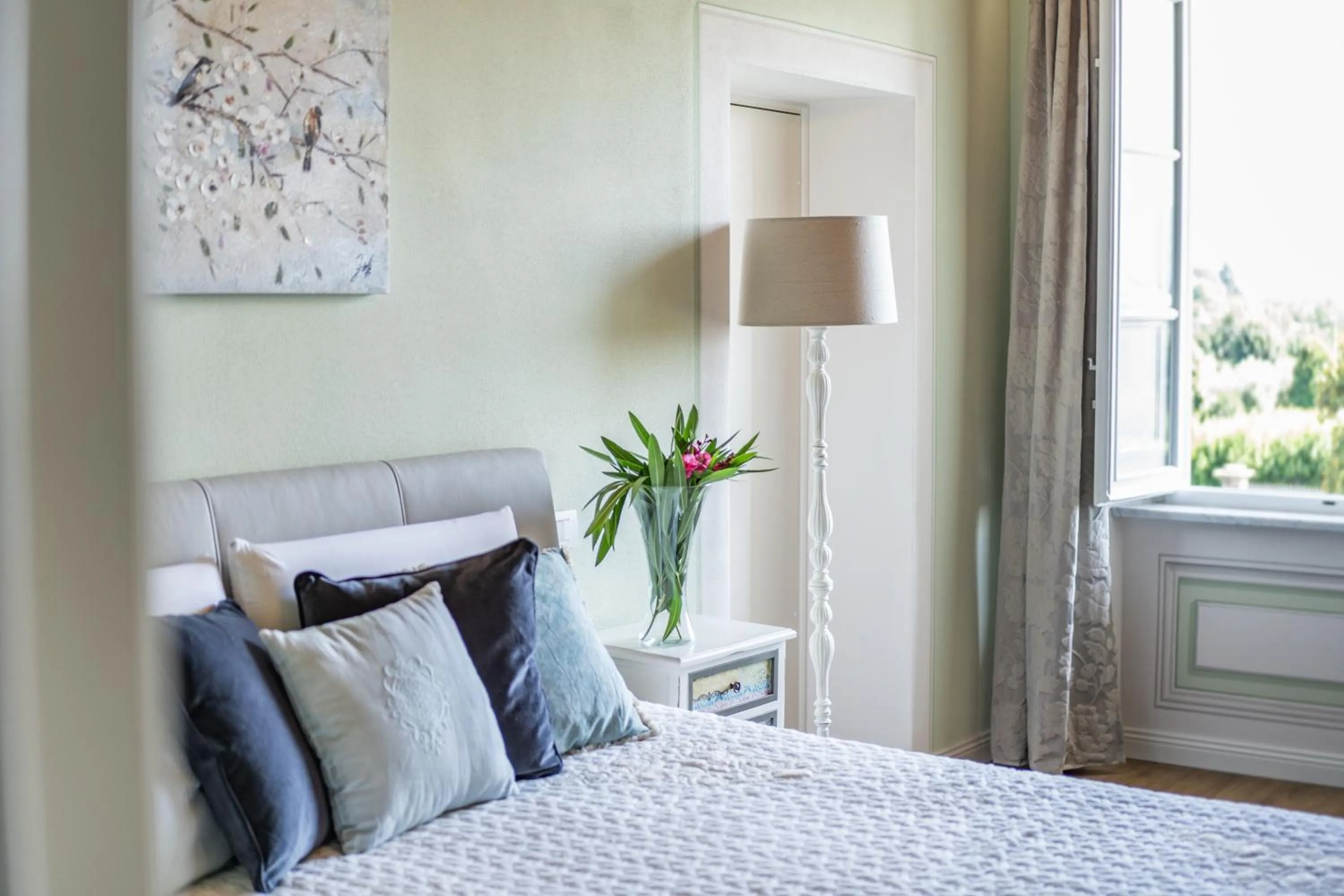 Decorative detail, Bed in Villa La Preziosa