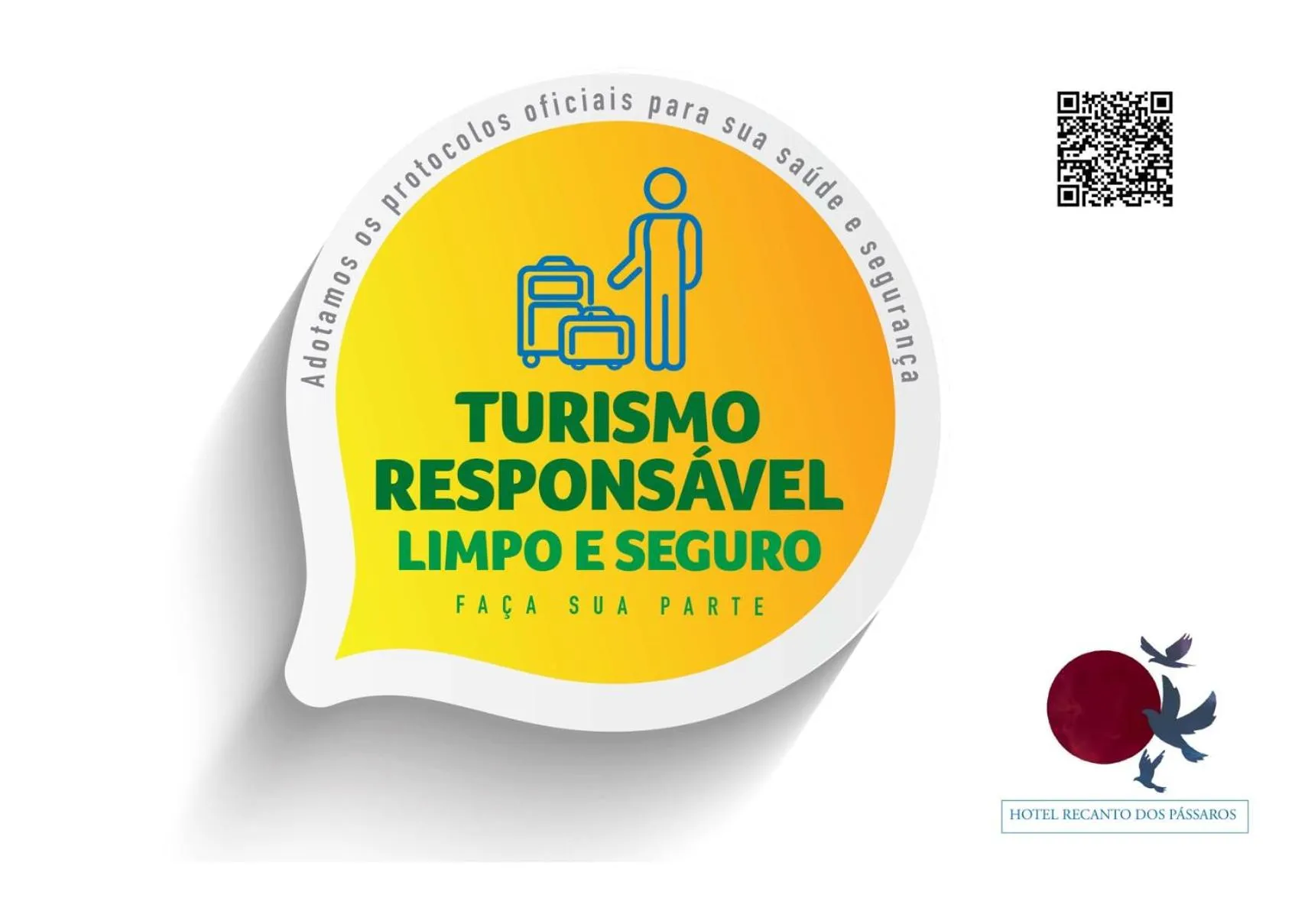 Logo/Certificate/Sign in Hotel Recanto dos Pássaros