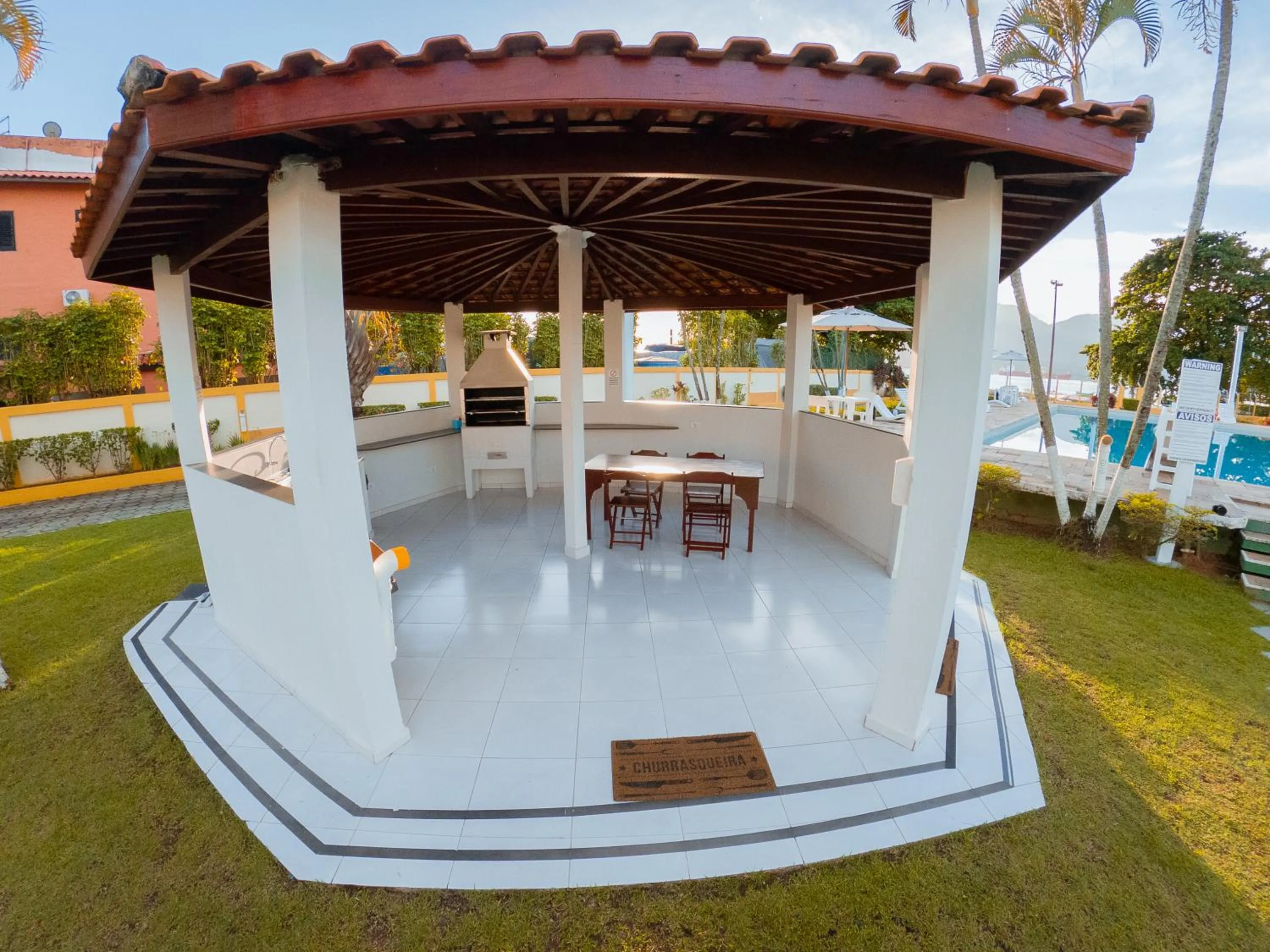 BBQ facilities in Hotel Recanto dos Pássaros