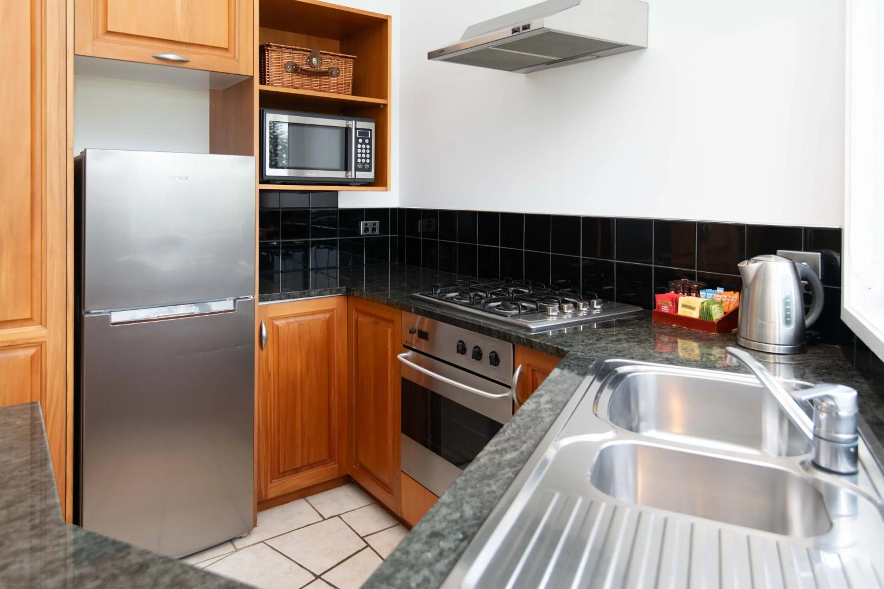 kitchen in Ocean Breeze Cottages