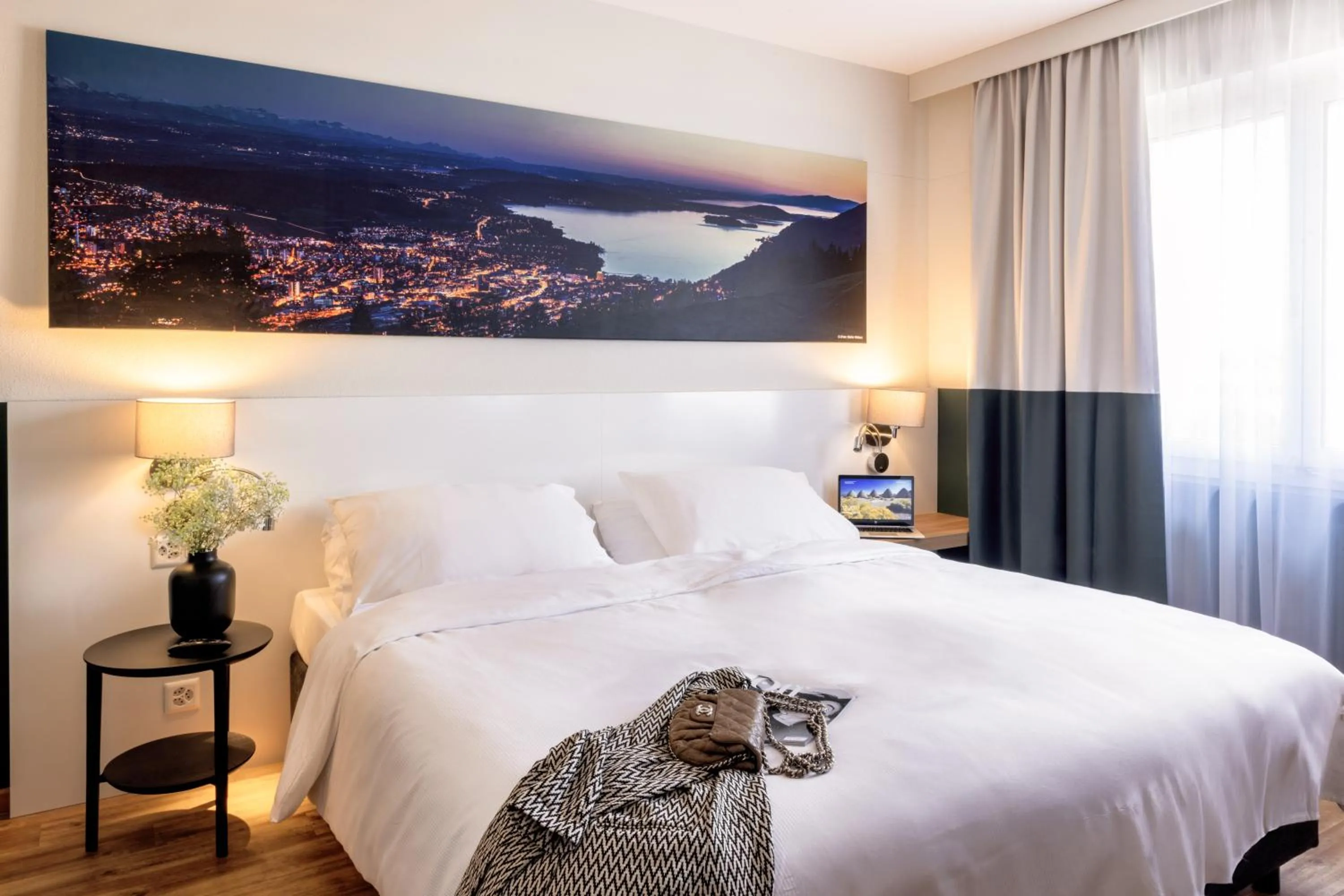 Bed in City Hotel Biel Bienne Free Parking