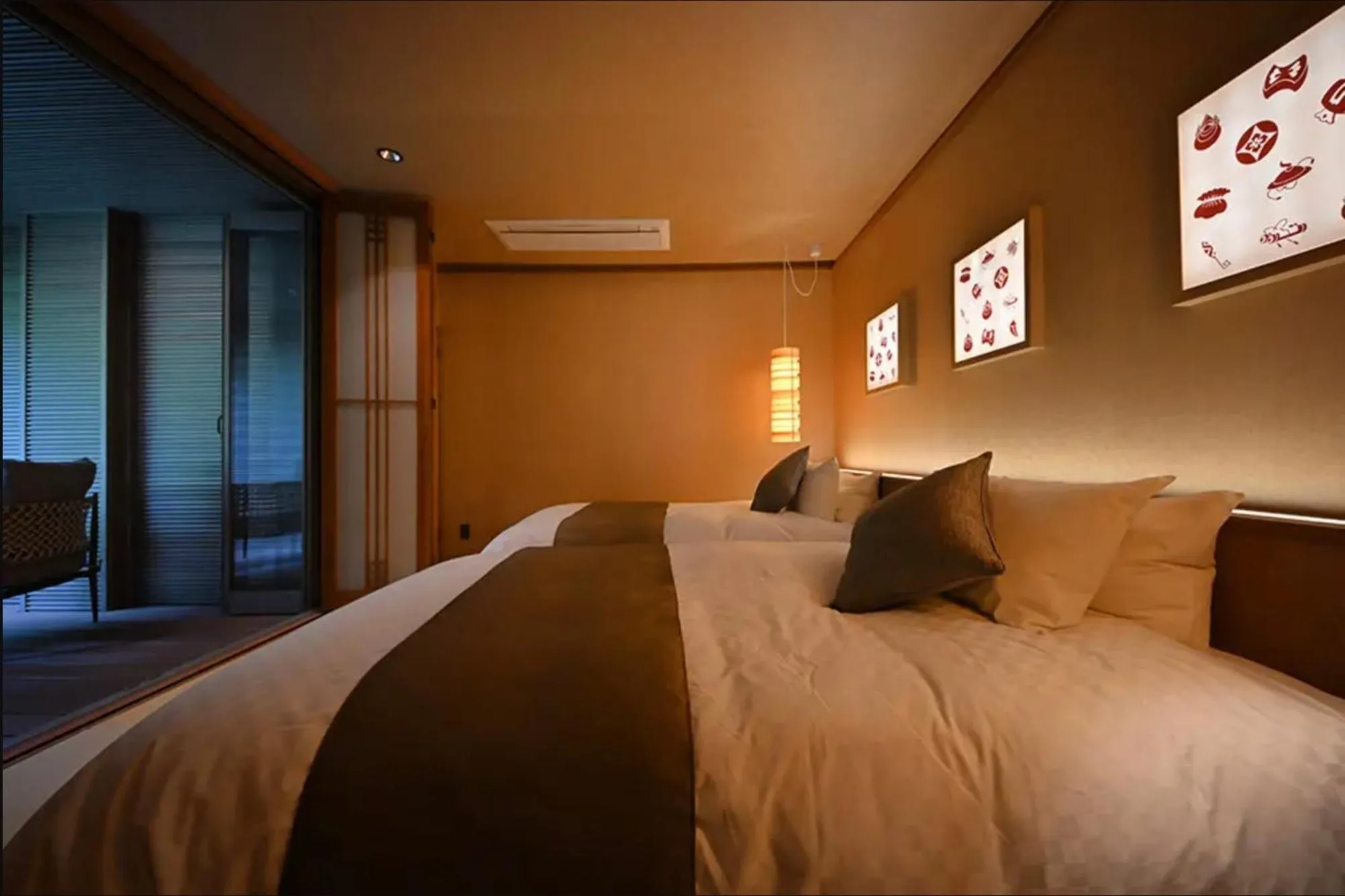 Bedroom, Bed in Shima Onsen Yoshimoto