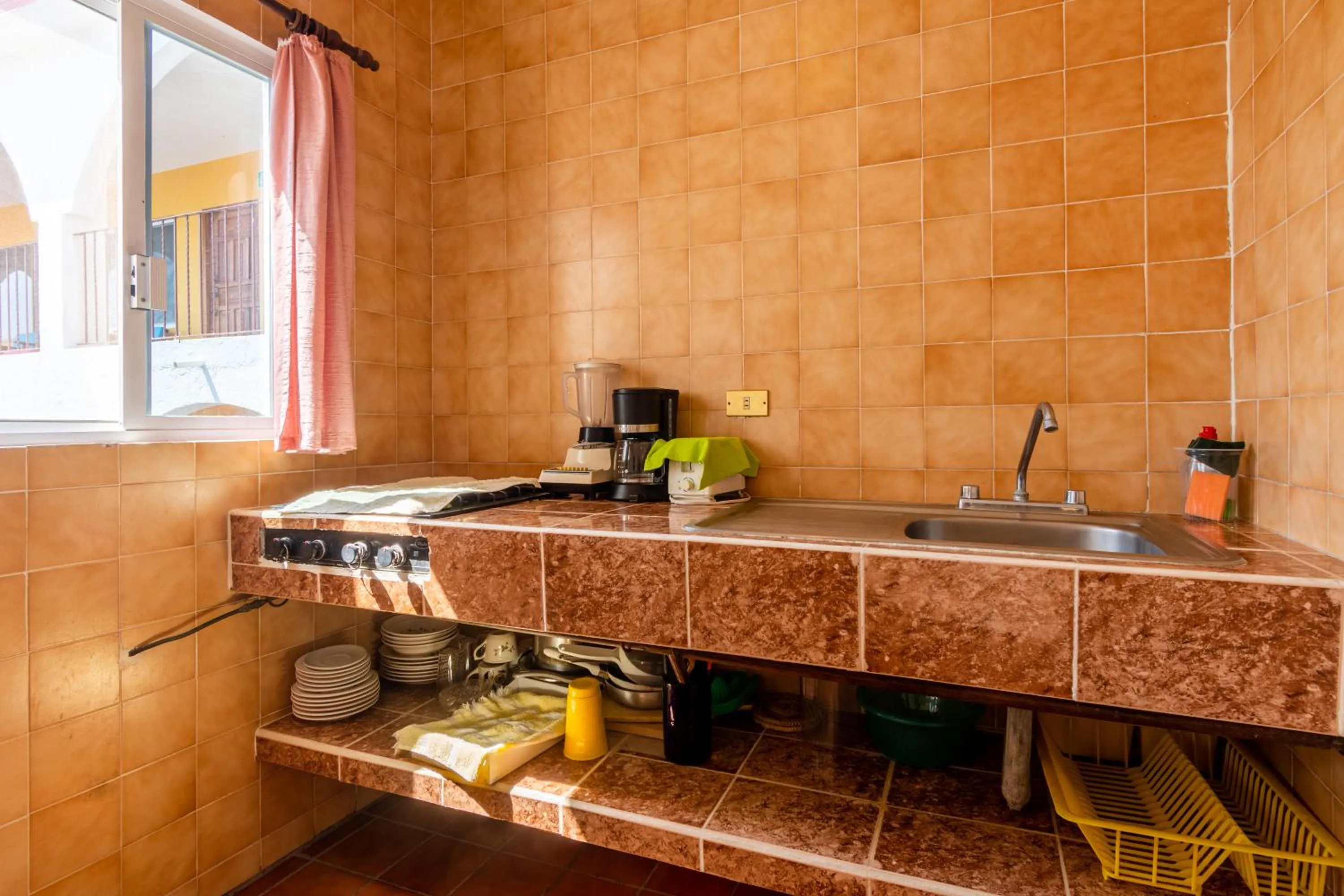 Kitchen or kitchenette in Hotel Delfin