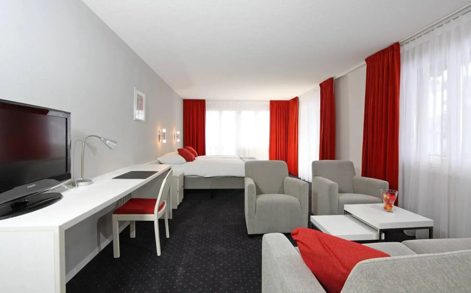 Bed in Hotel Steinmattli Bed in Hotel Steinmattli