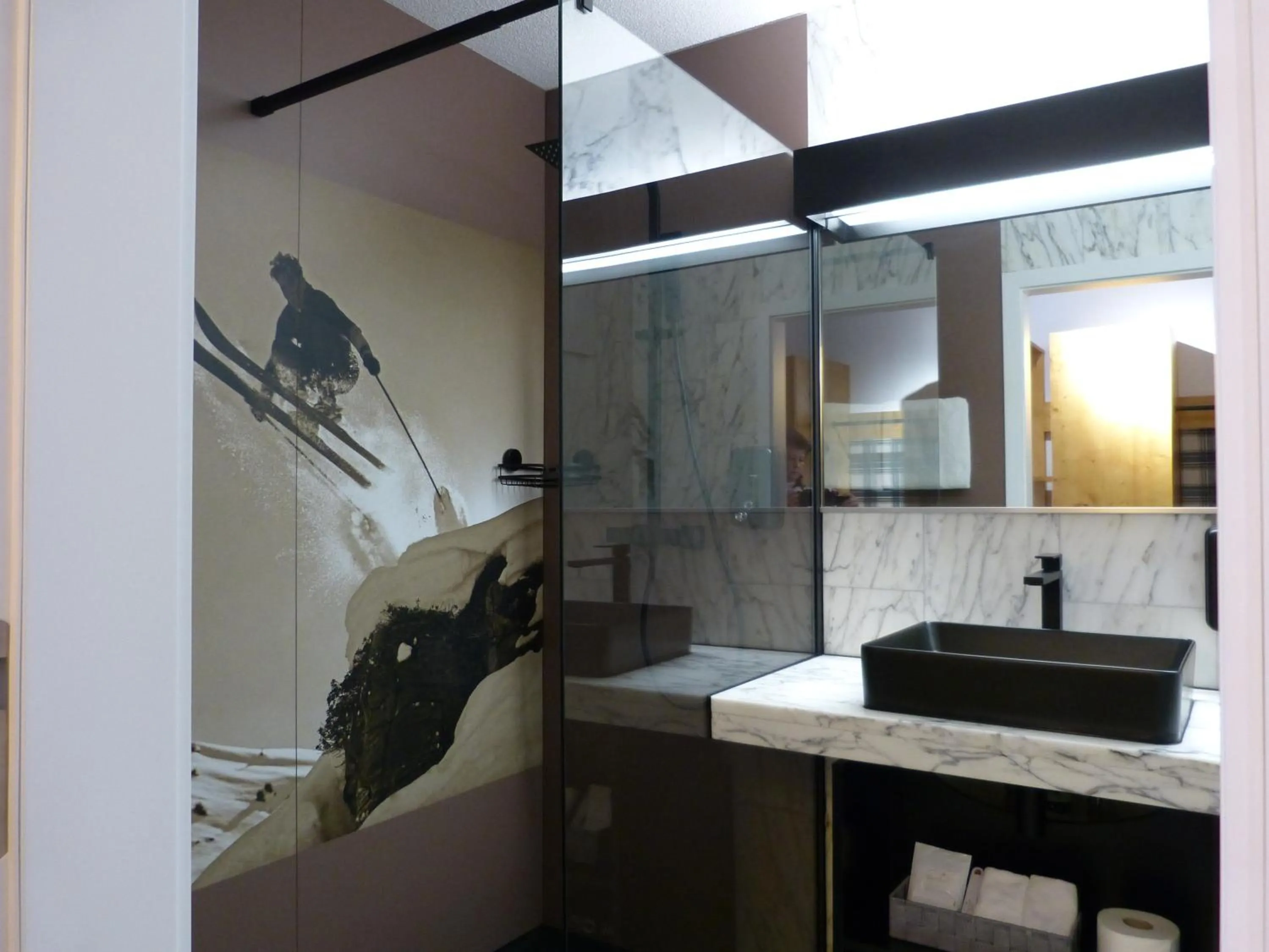 Bathroom in Hotel Steinmattli