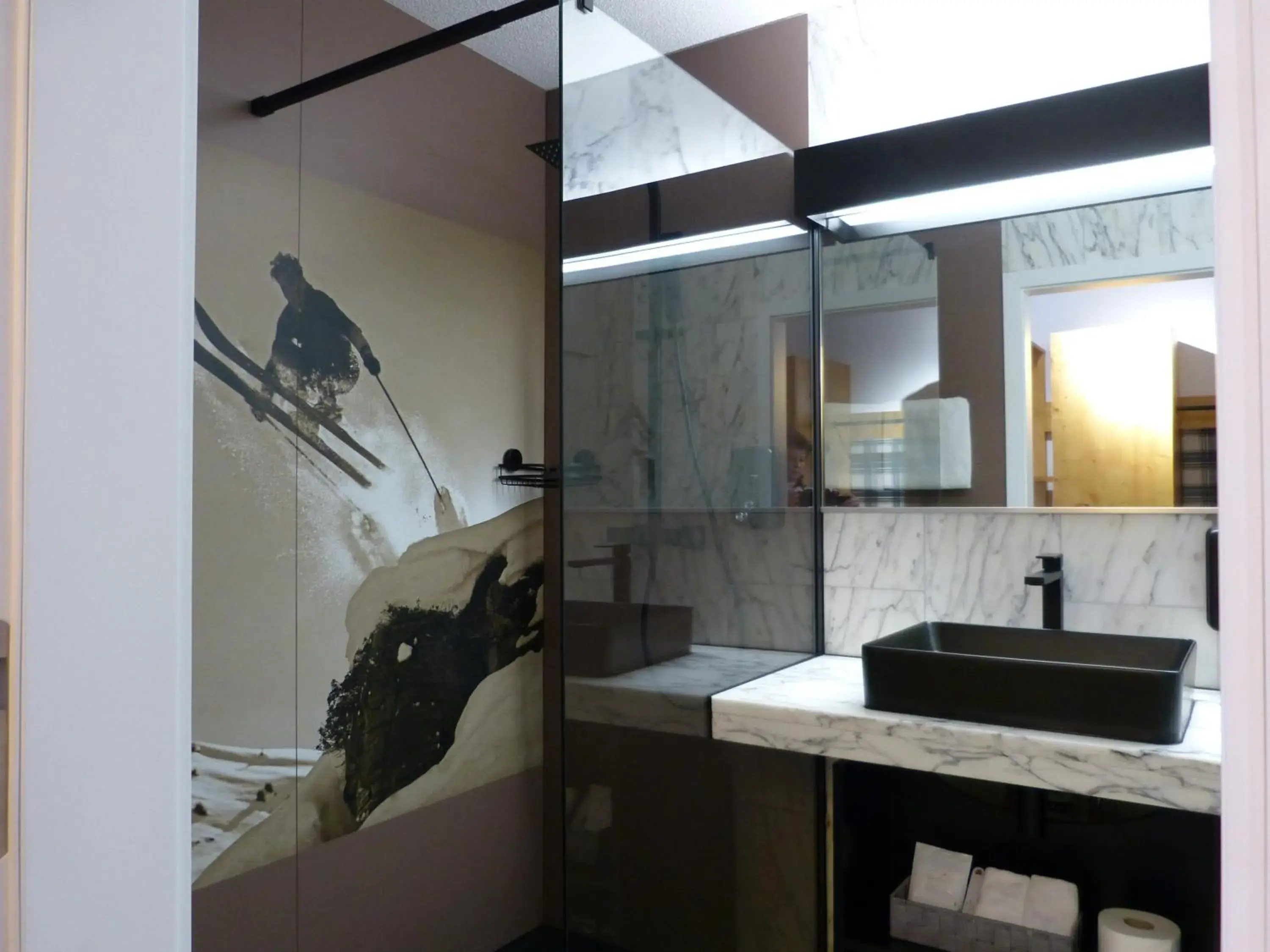 Bathroom in Hotel Steinmattli Bathroom in Hotel Steinmattli