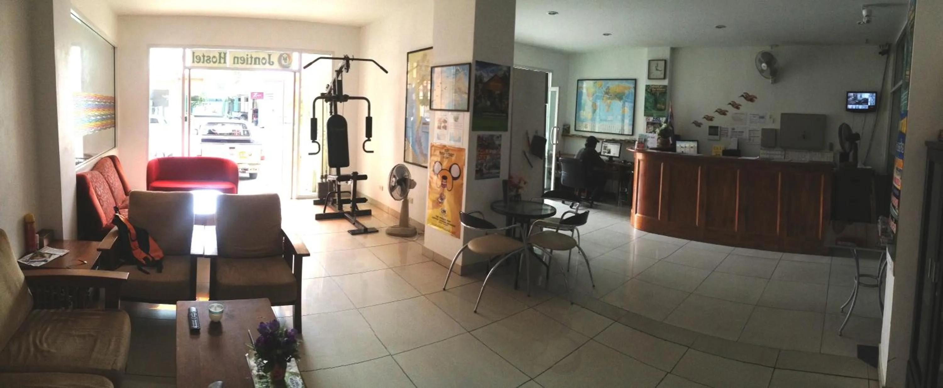 Lobby or reception in Jomtien Hostel