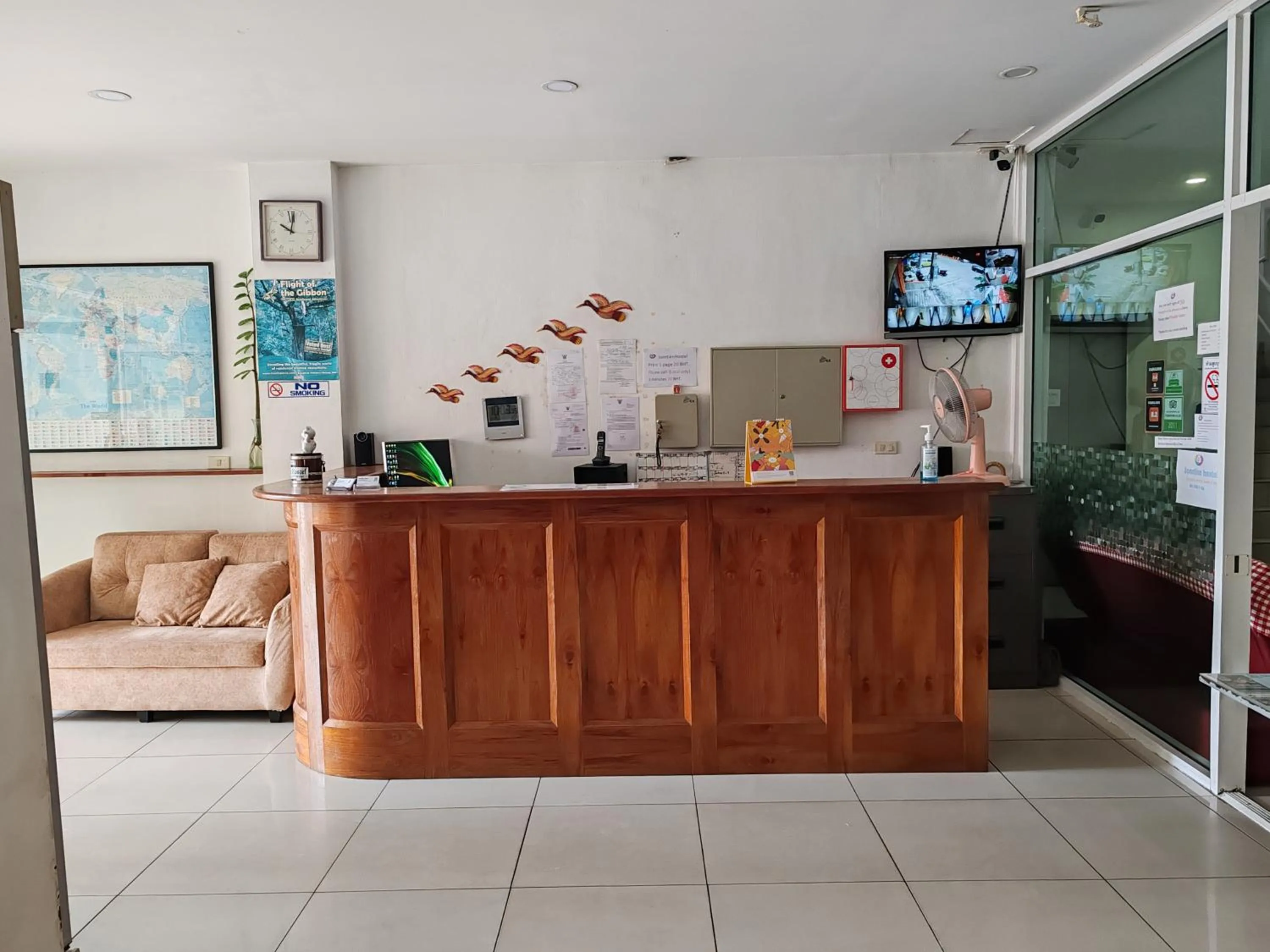 Lobby or reception in Jomtien Hostel