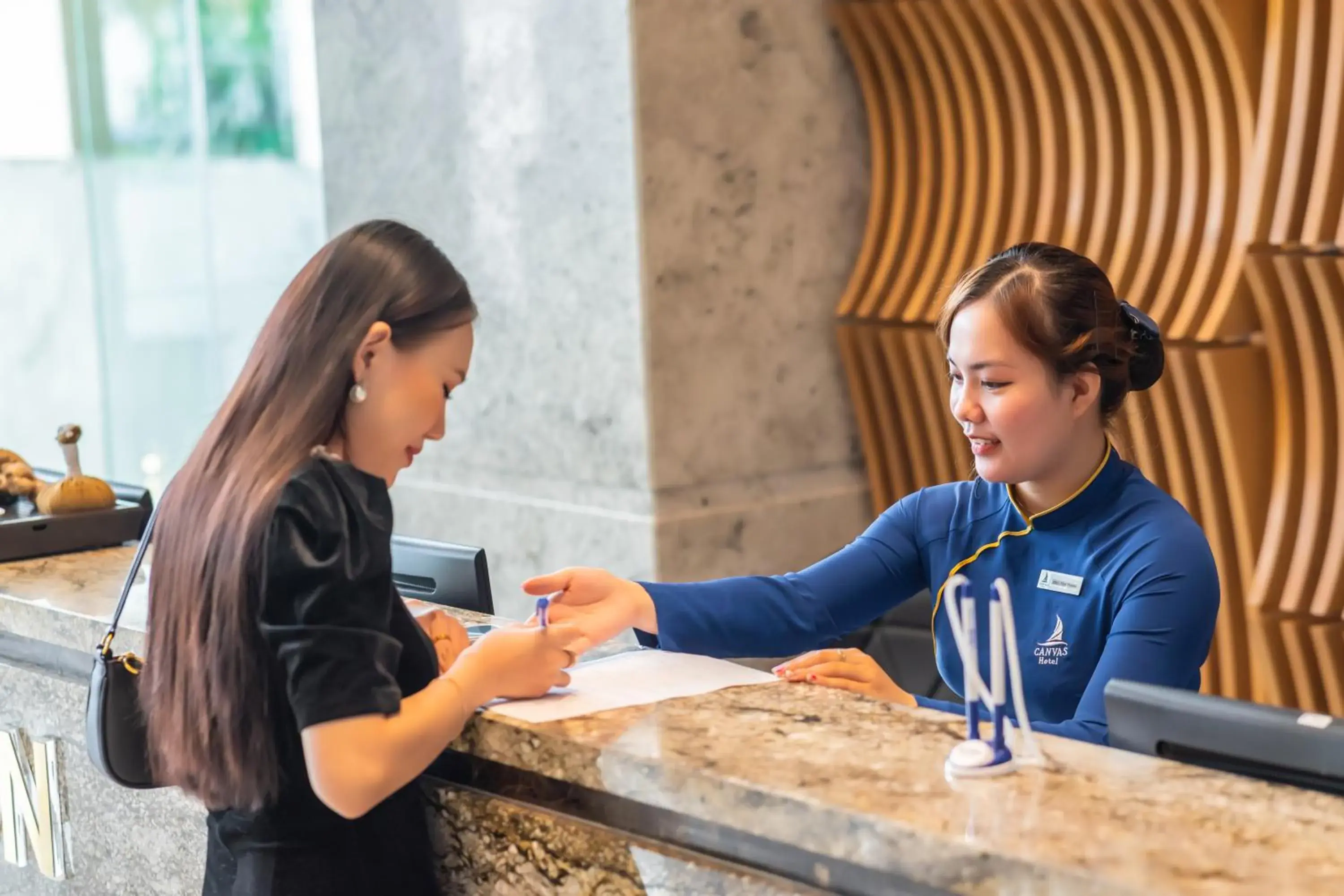 Lobby or reception in Canvas Danang Beach Hotel Lobby or reception in Canvas Danang Beach Hotel