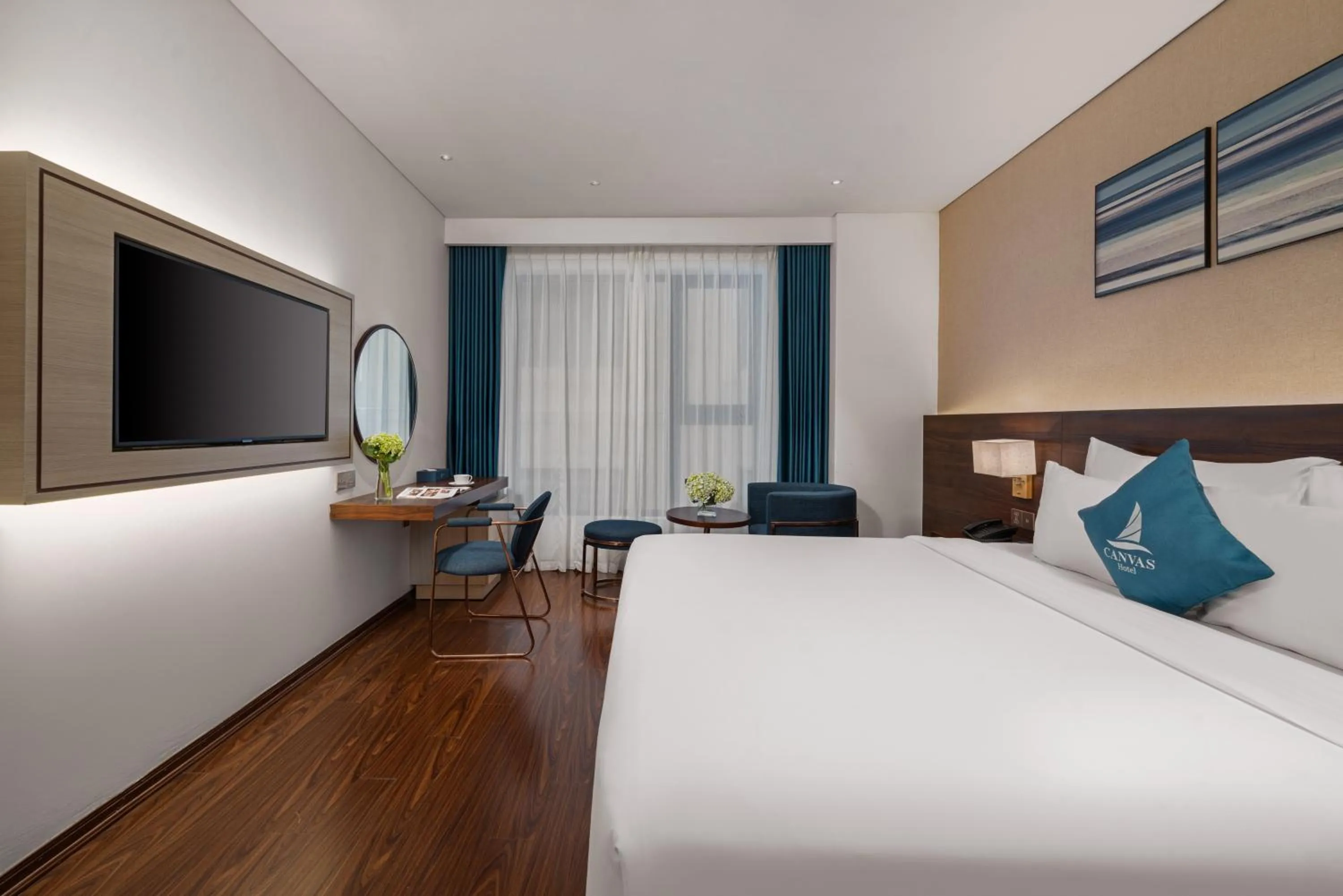 TV and multimedia, Bed in Canvas Danang Beach Hotel