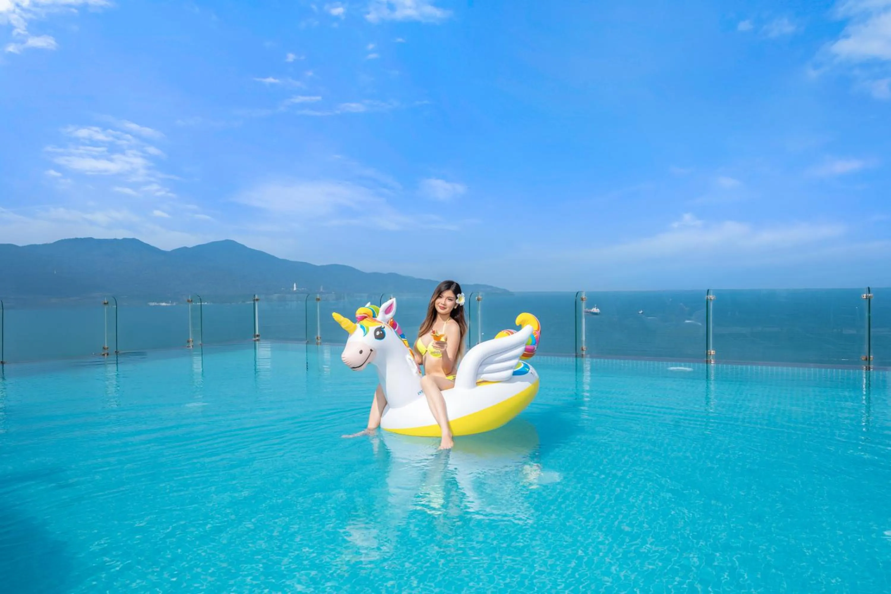 Swimming pool in Canvas Danang Beach Hotel