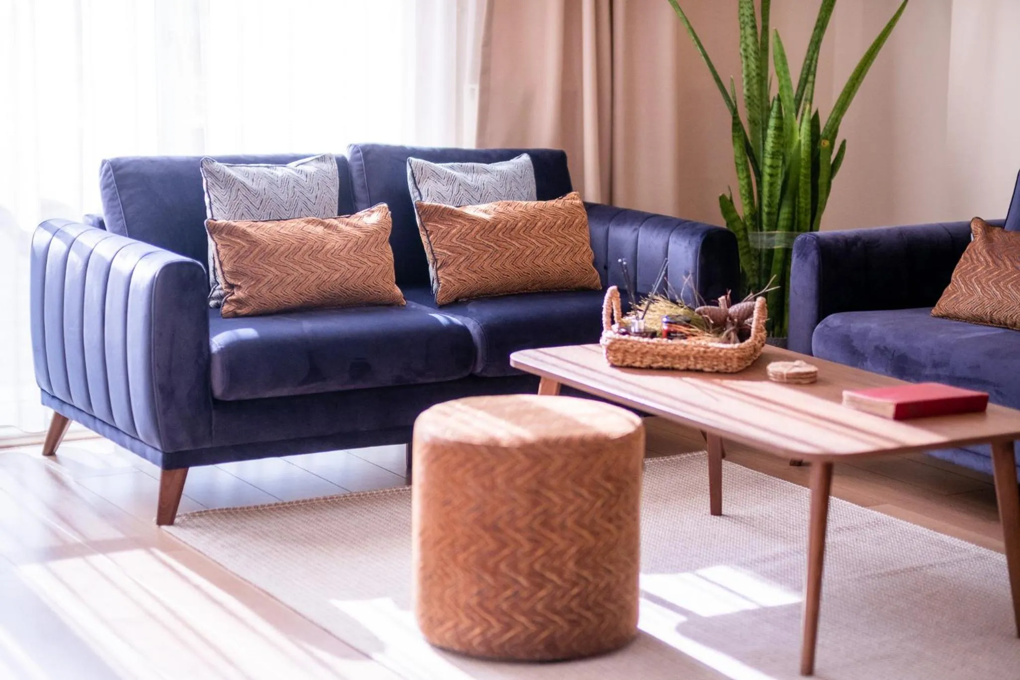 Seating area in Gurel Garden House