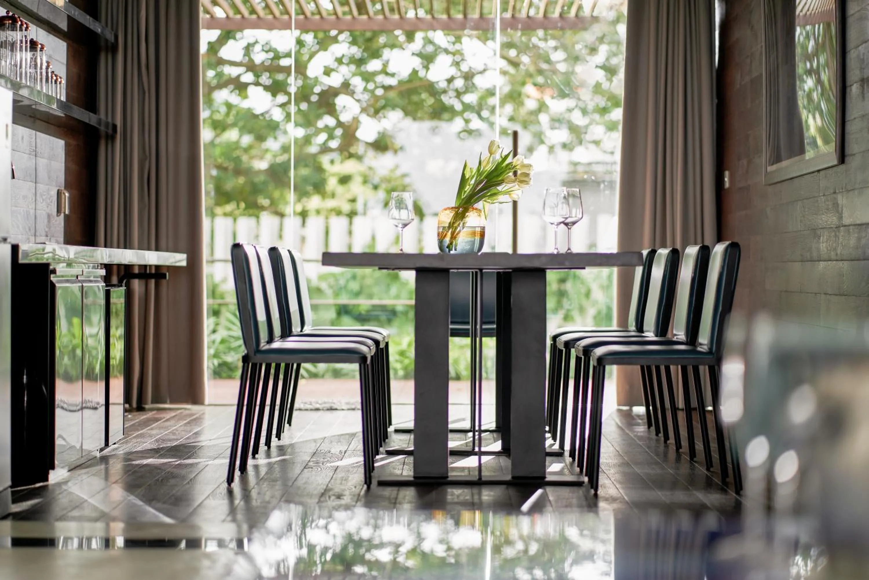 Dining area in The Secret Con Dao