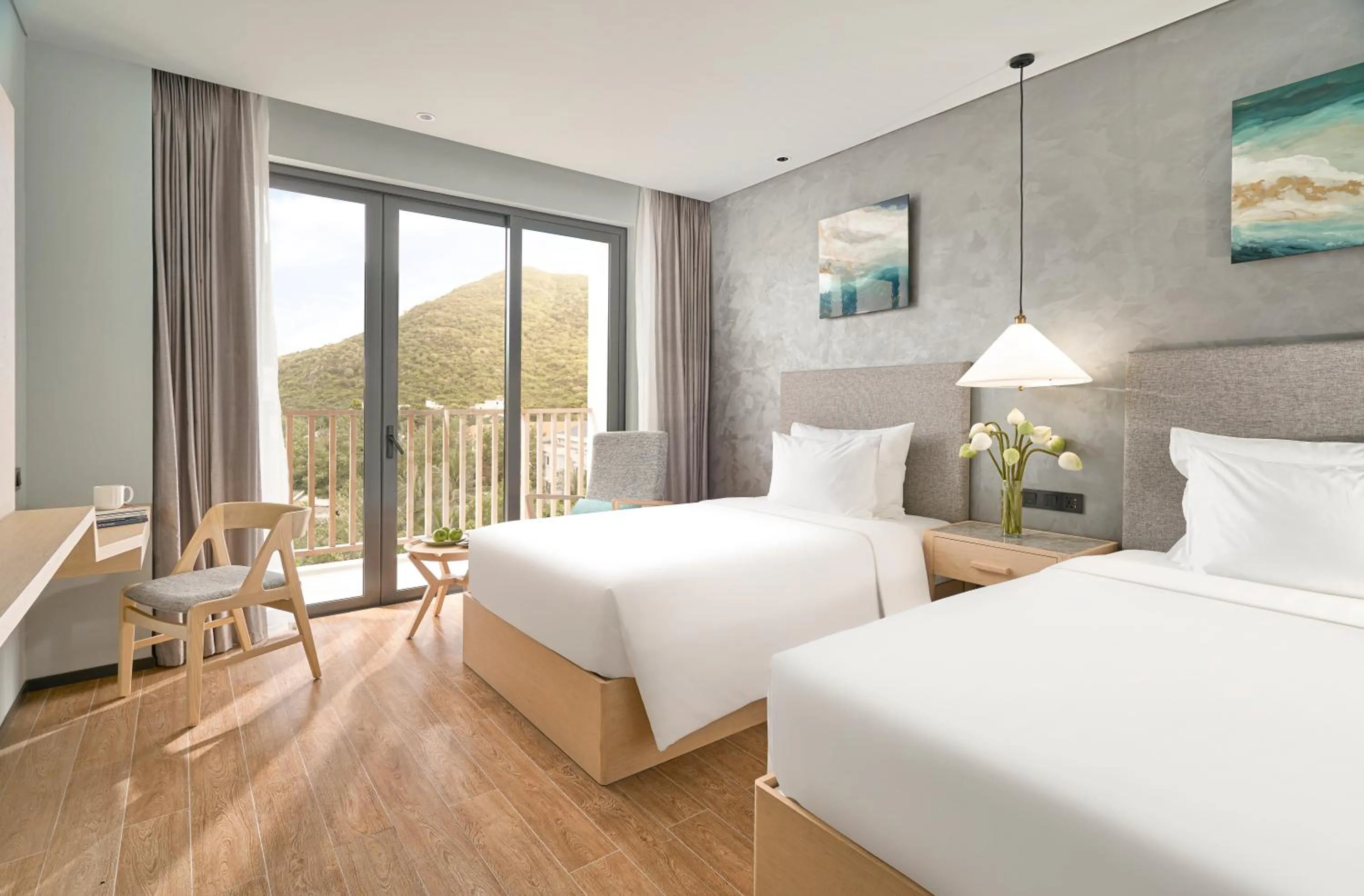 Mountain view, Bed in The Secret Con Dao