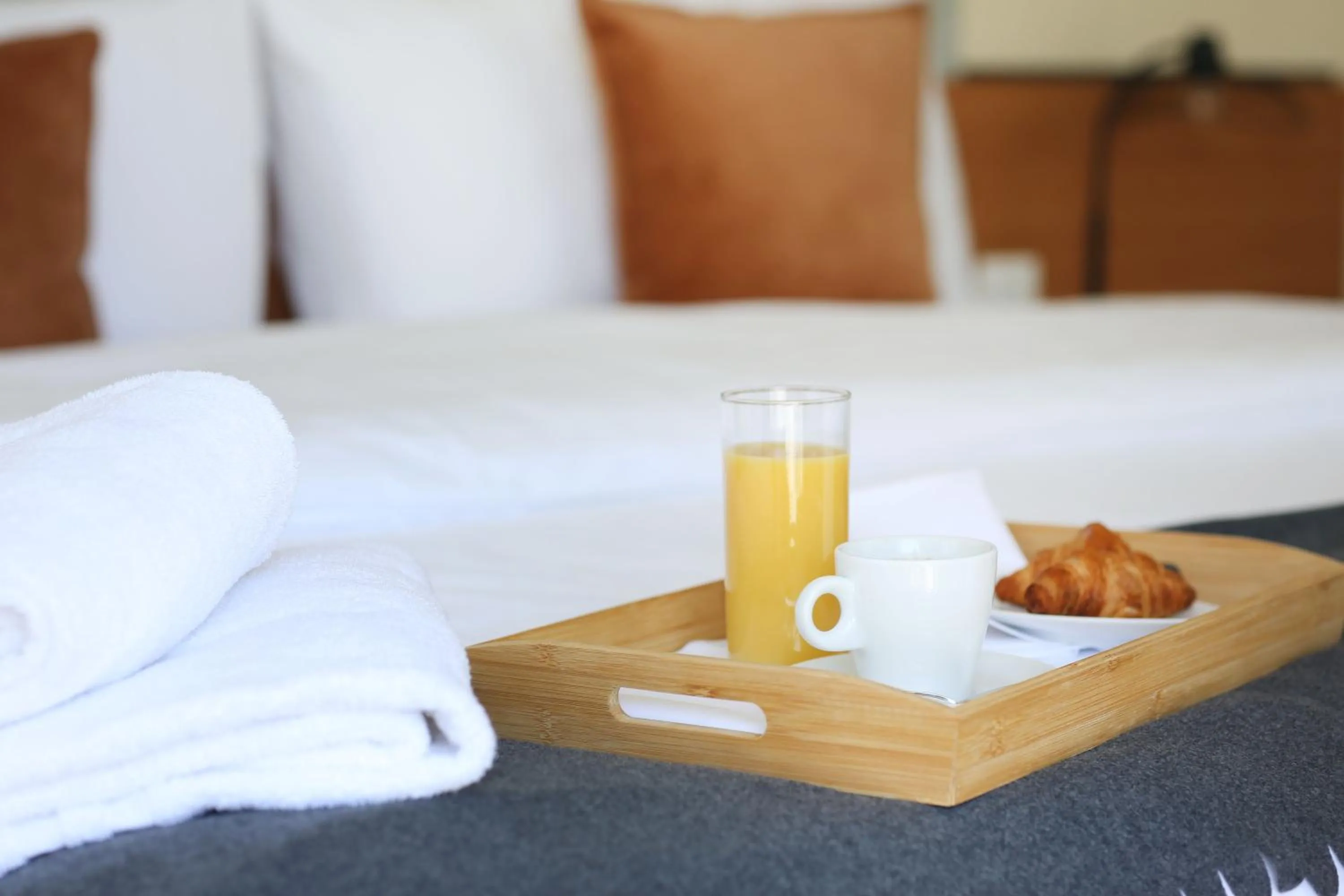 Bed in Hotel Engel - Self-Check-in