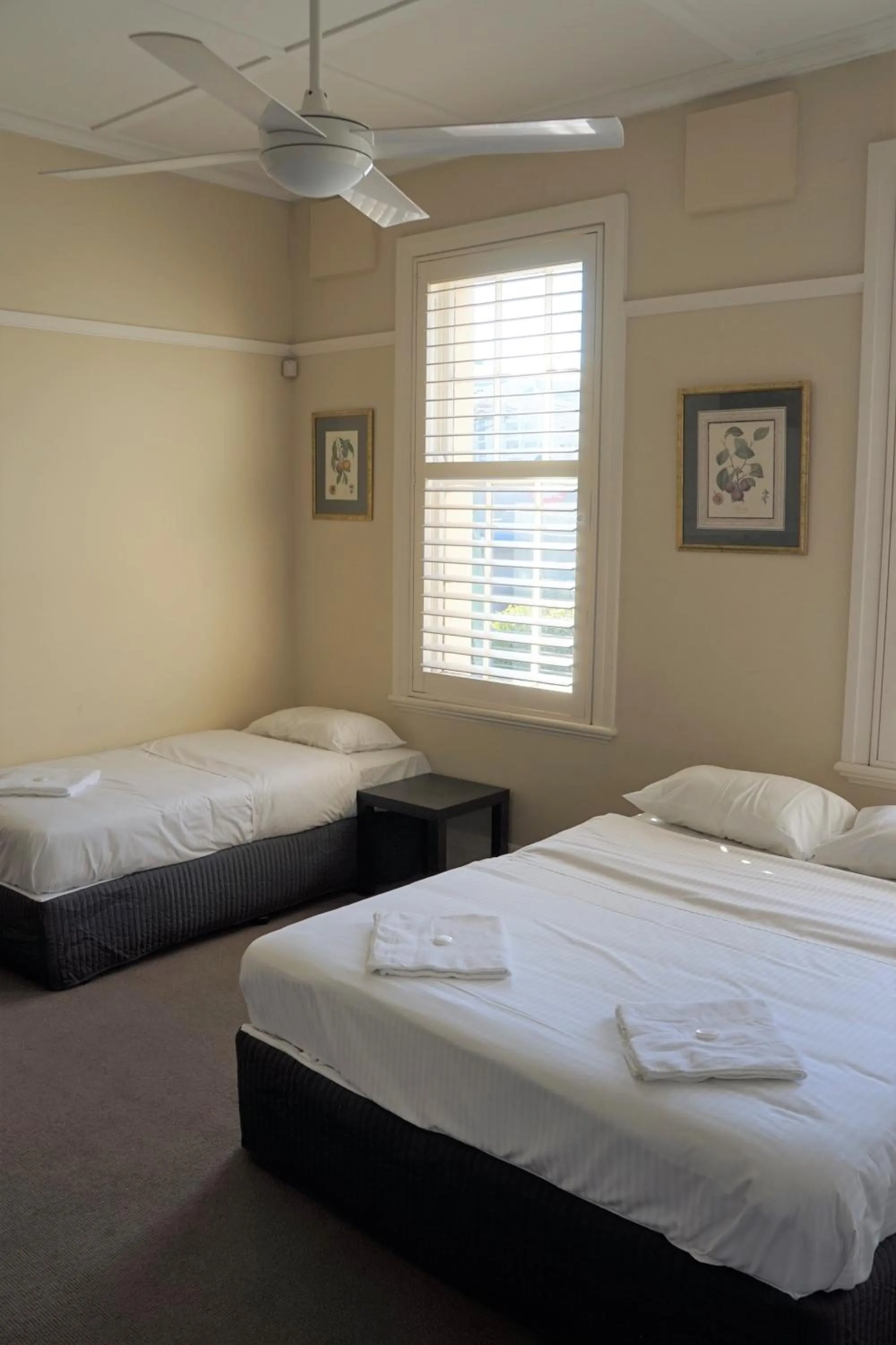 Bed in Palace Hotel Mortlake Sydney