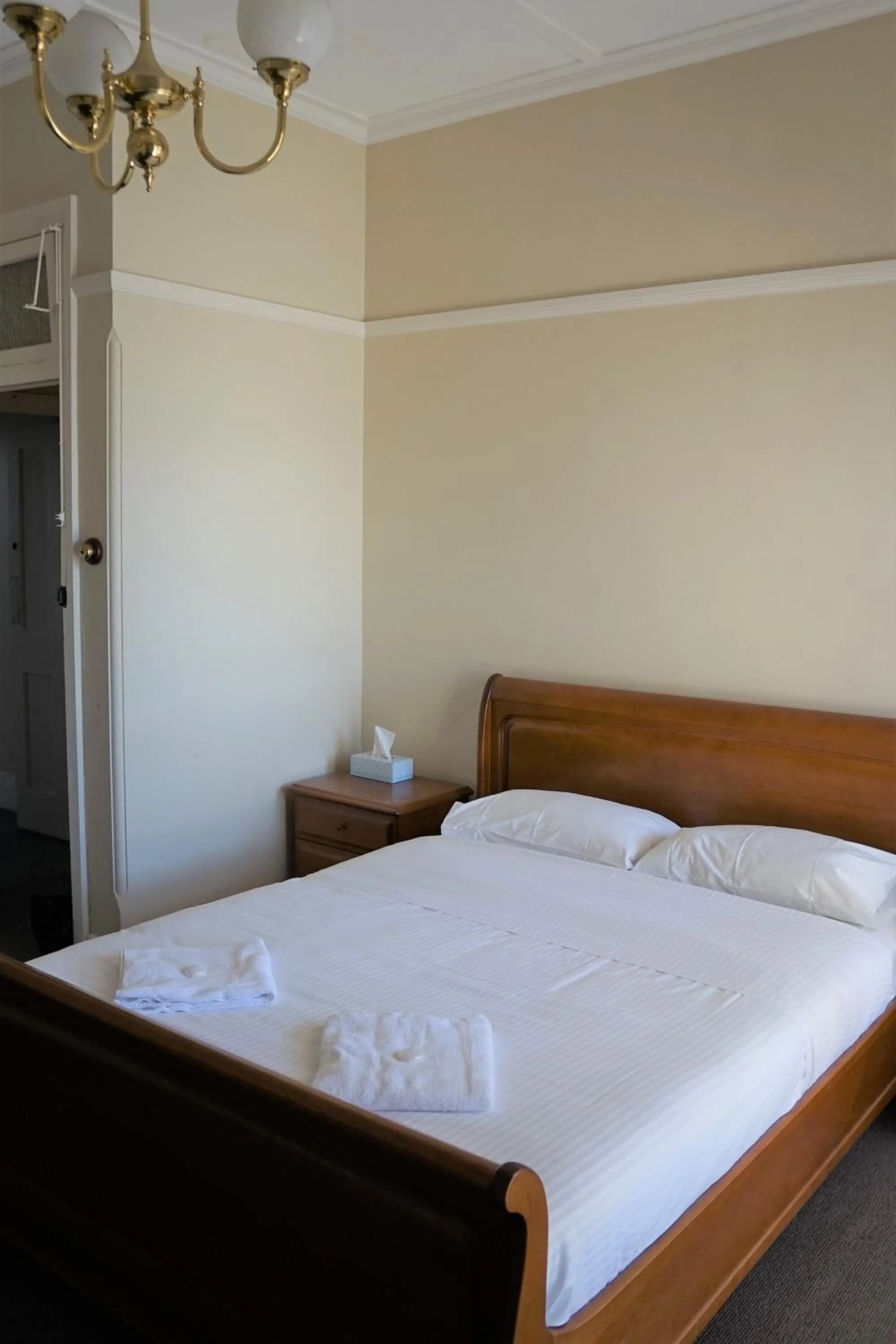 Bed in Palace Hotel Mortlake Sydney