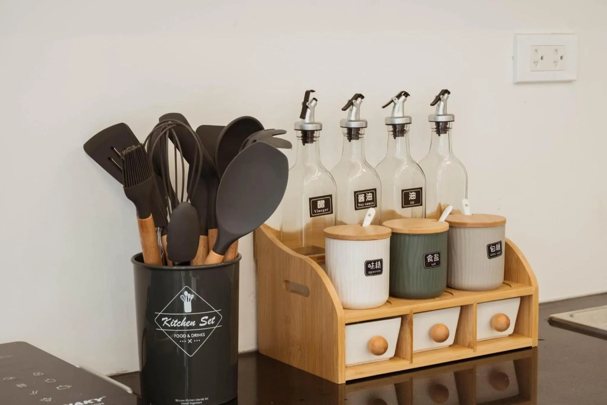 Communal kitchen in The Q Boutique and Home