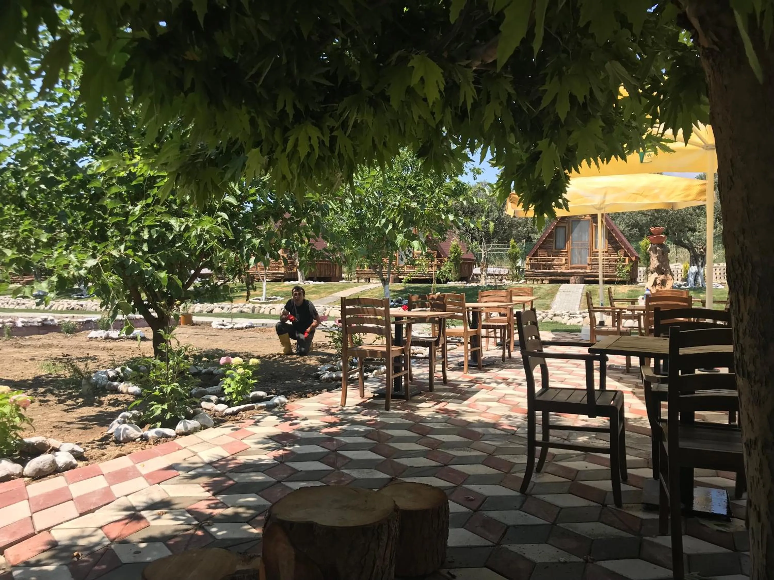 Patio in Kazdaglari Ida Natura Bungalov Hotel