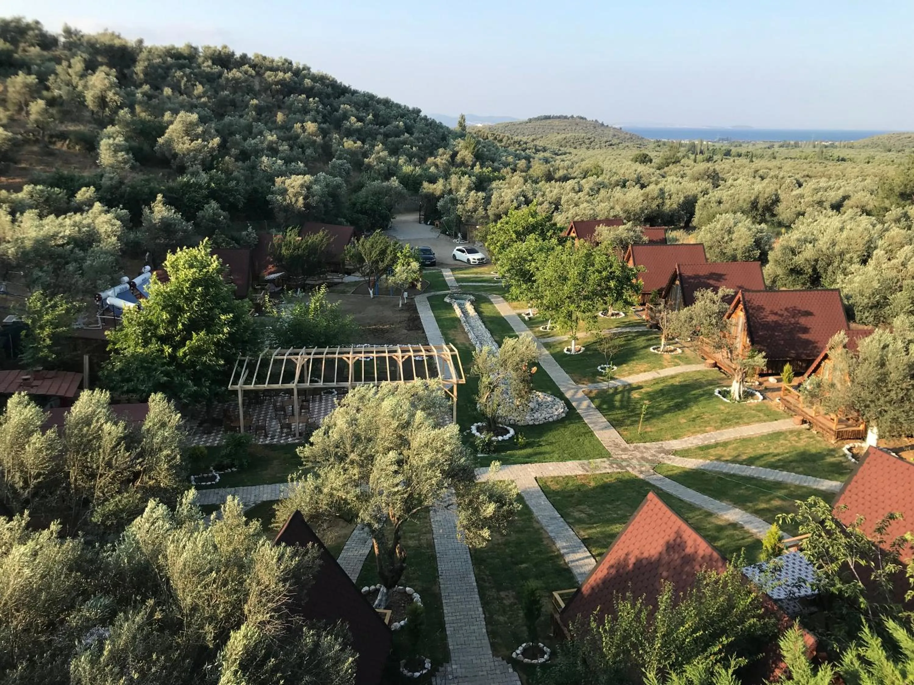 Bird's eye view in Kazdaglari Ida Natura Bungalov Hotel