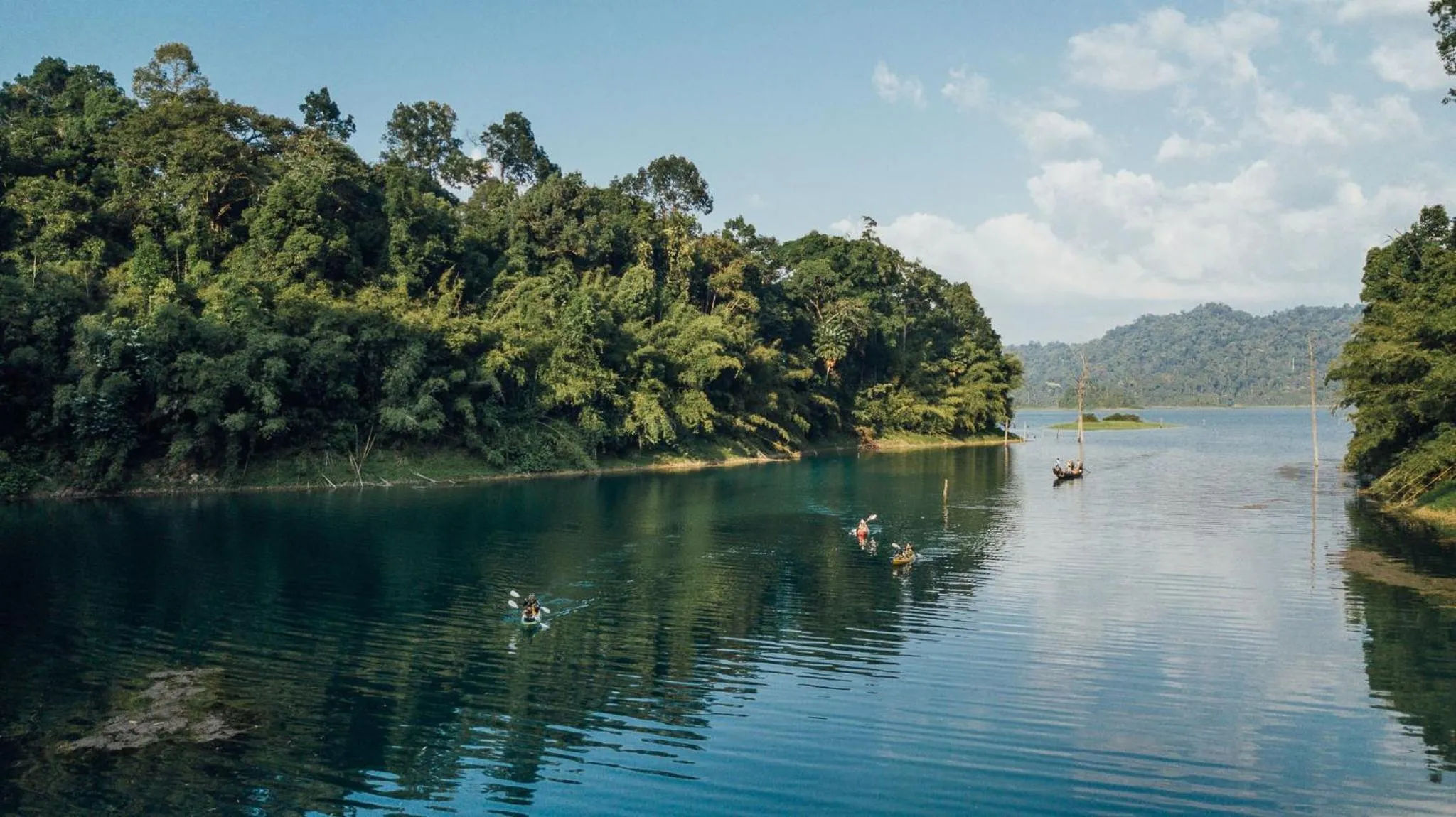 Natural landscape in 500 Rai Floating Resort