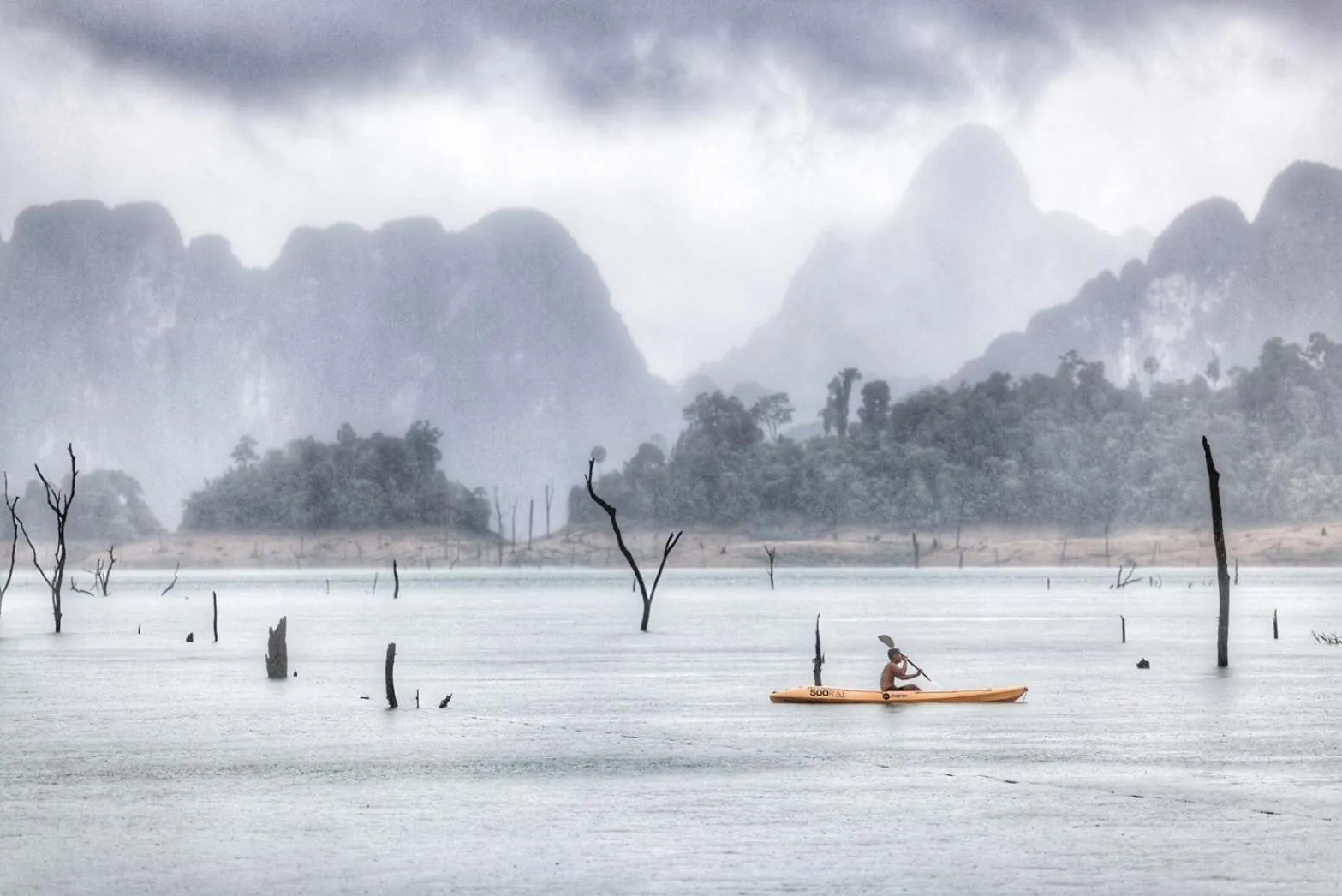 Natural landscape in 500 Rai Floating Resort