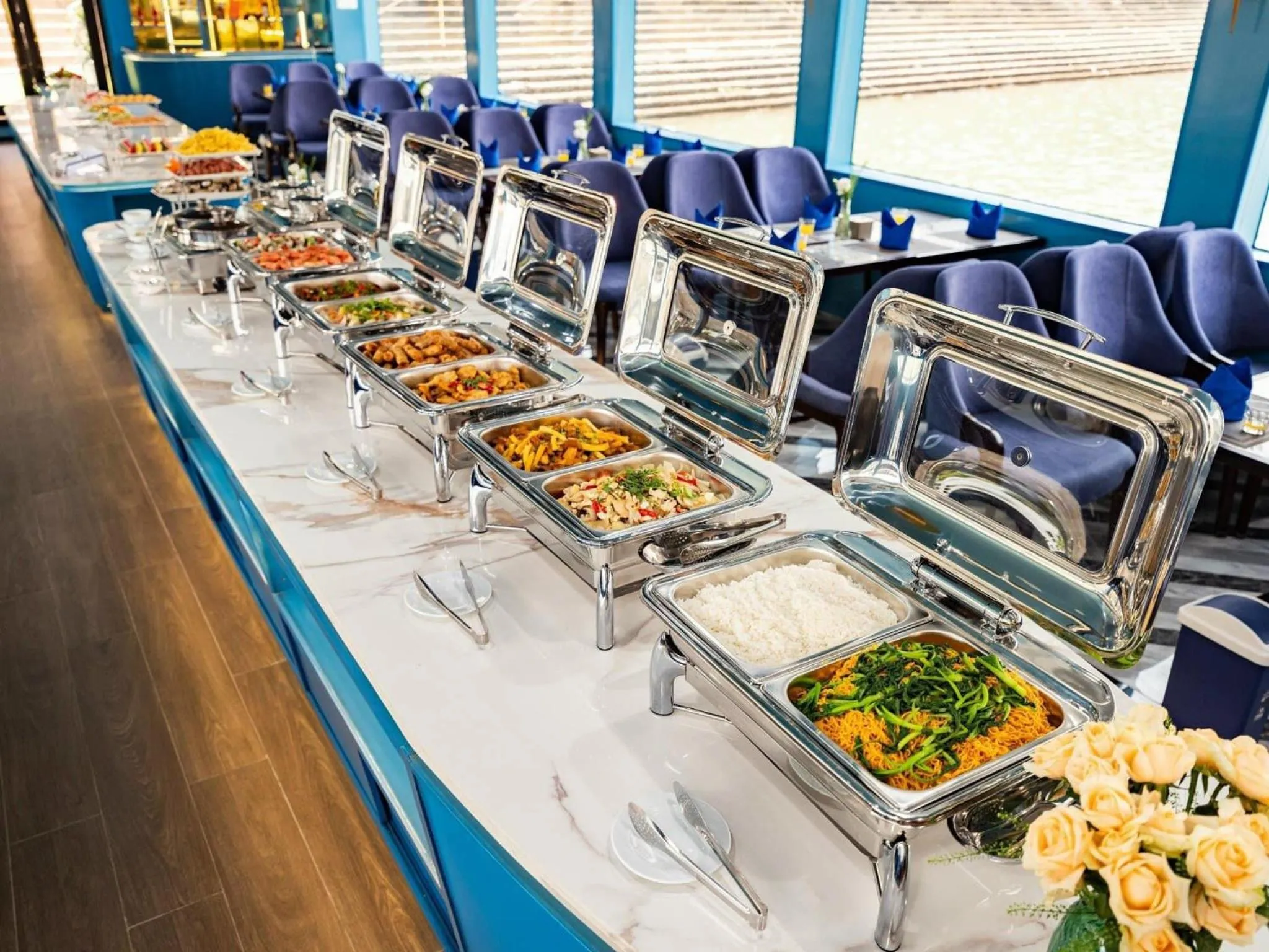 Buffet breakfast in Hanoi Win Hotel & Travel