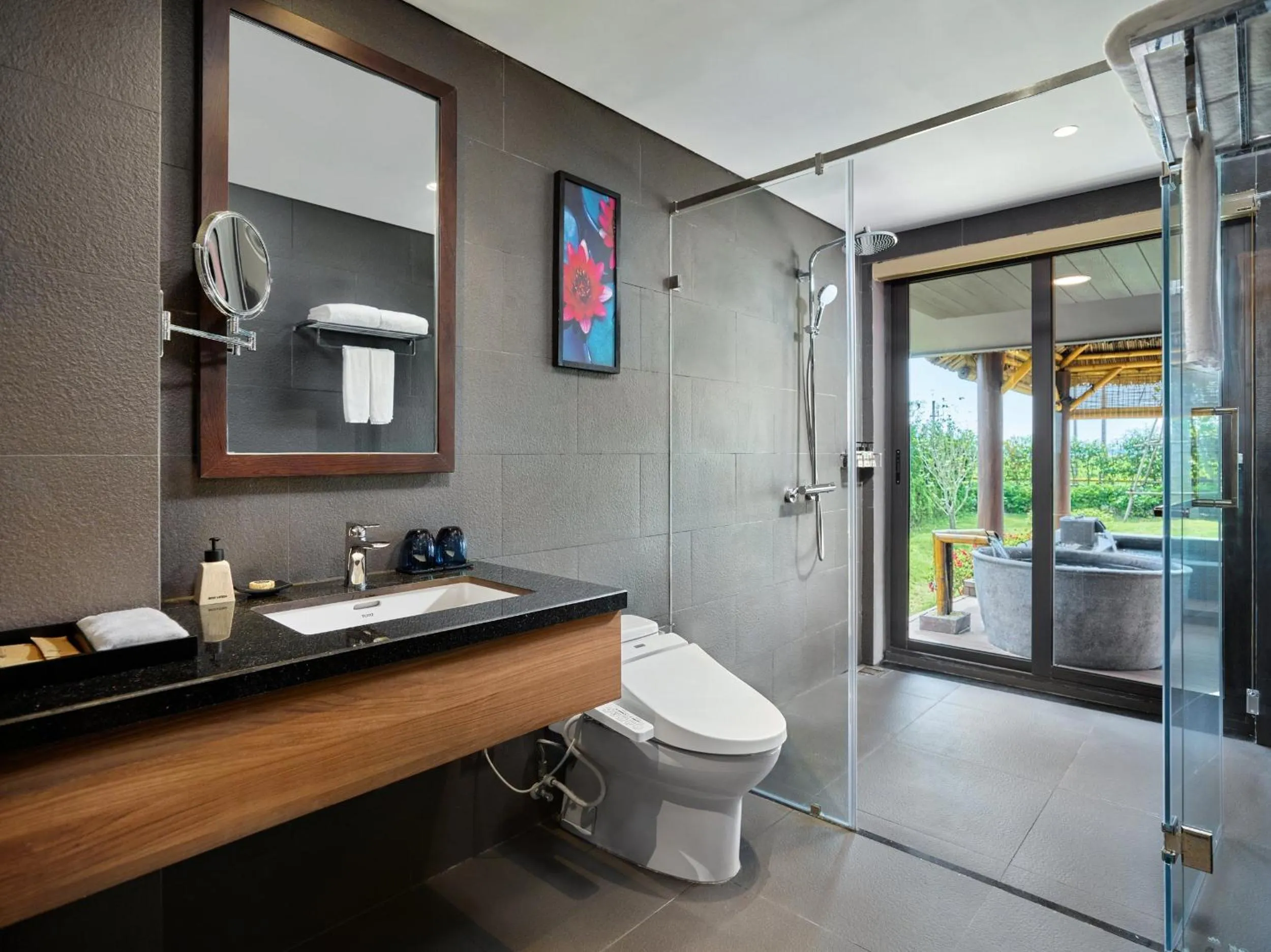 Toilet in Kobi Onsen Resort Hue, Affiliated by Melia