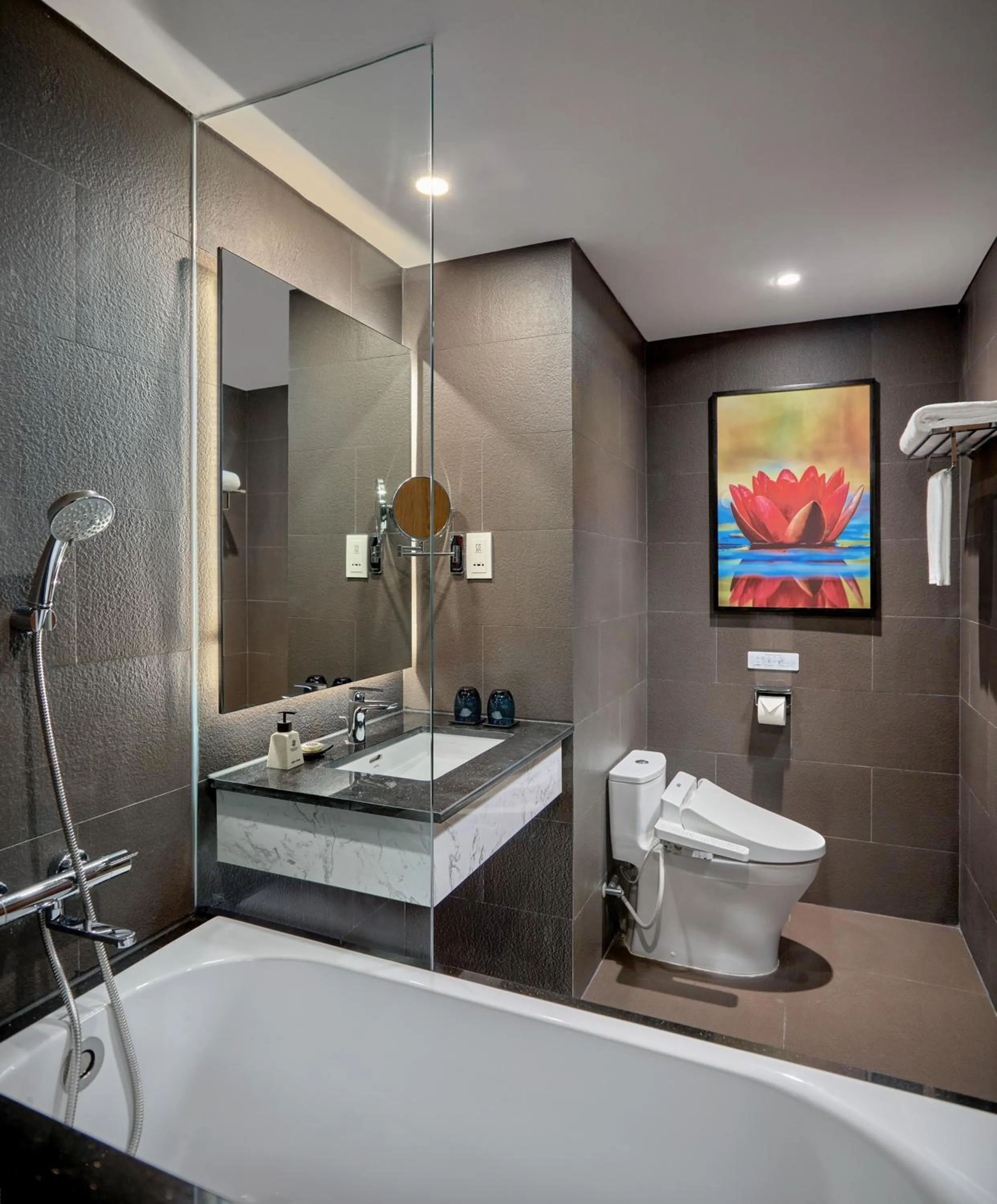 Shower in Kobi Onsen Resort Hue, Affiliated by Melia