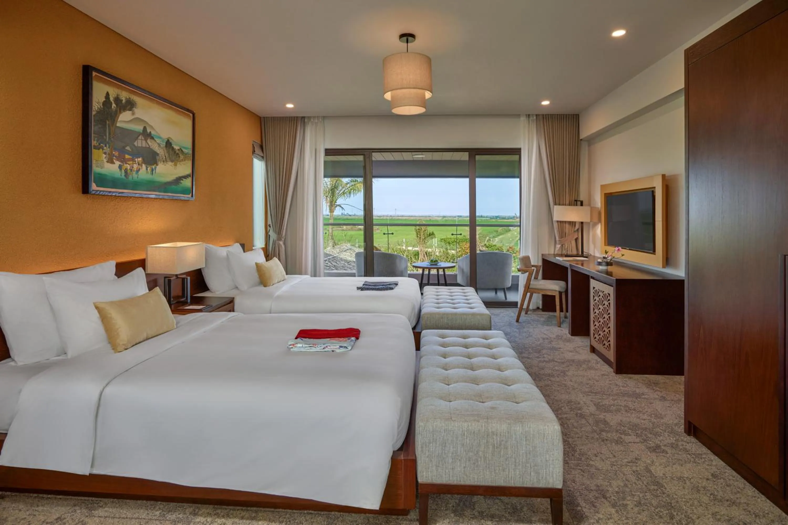 Bed in Kobi Onsen Resort Hue, Affiliated by Melia